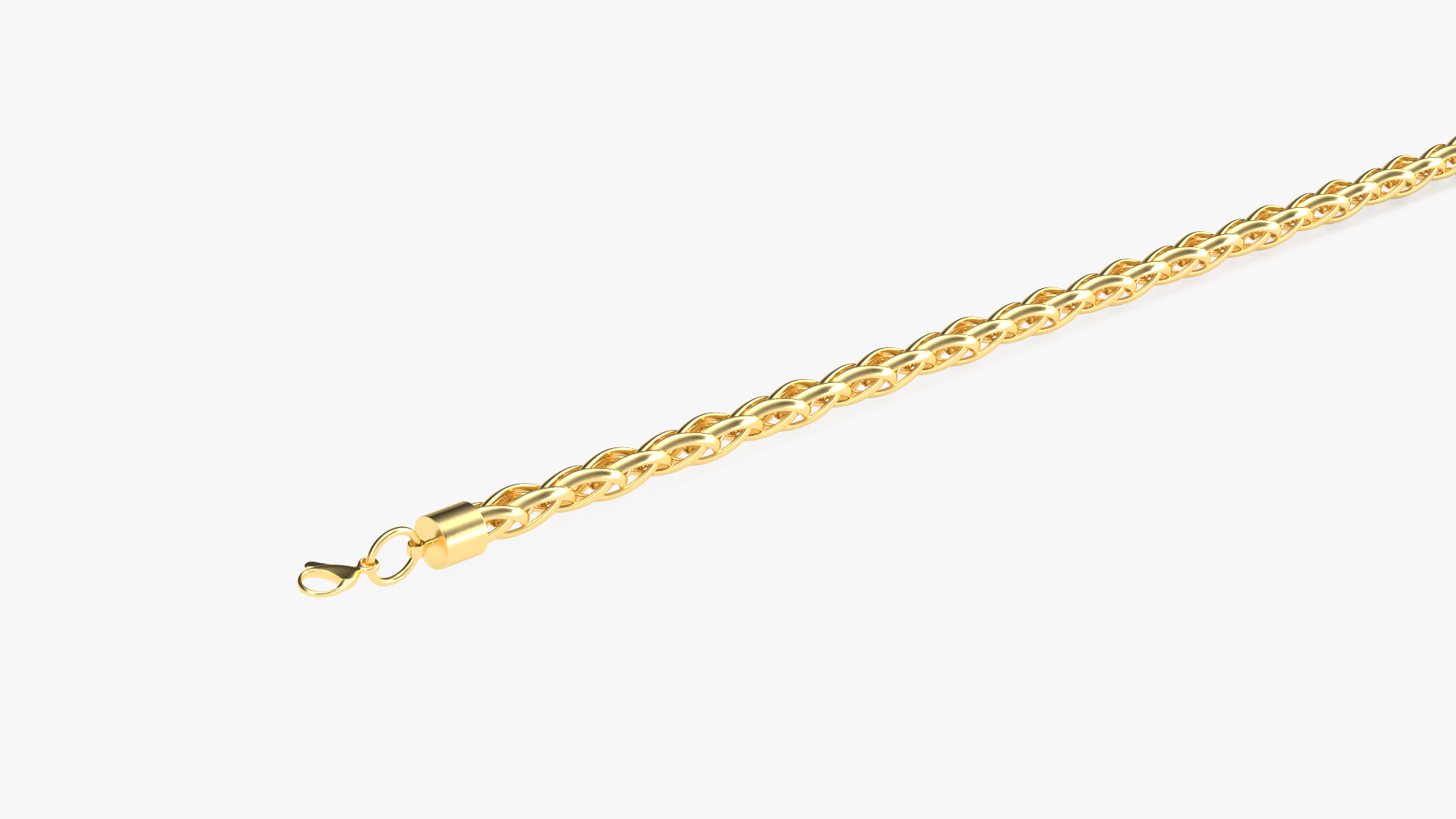 Palma Jewelry Chain Gold 3D model
