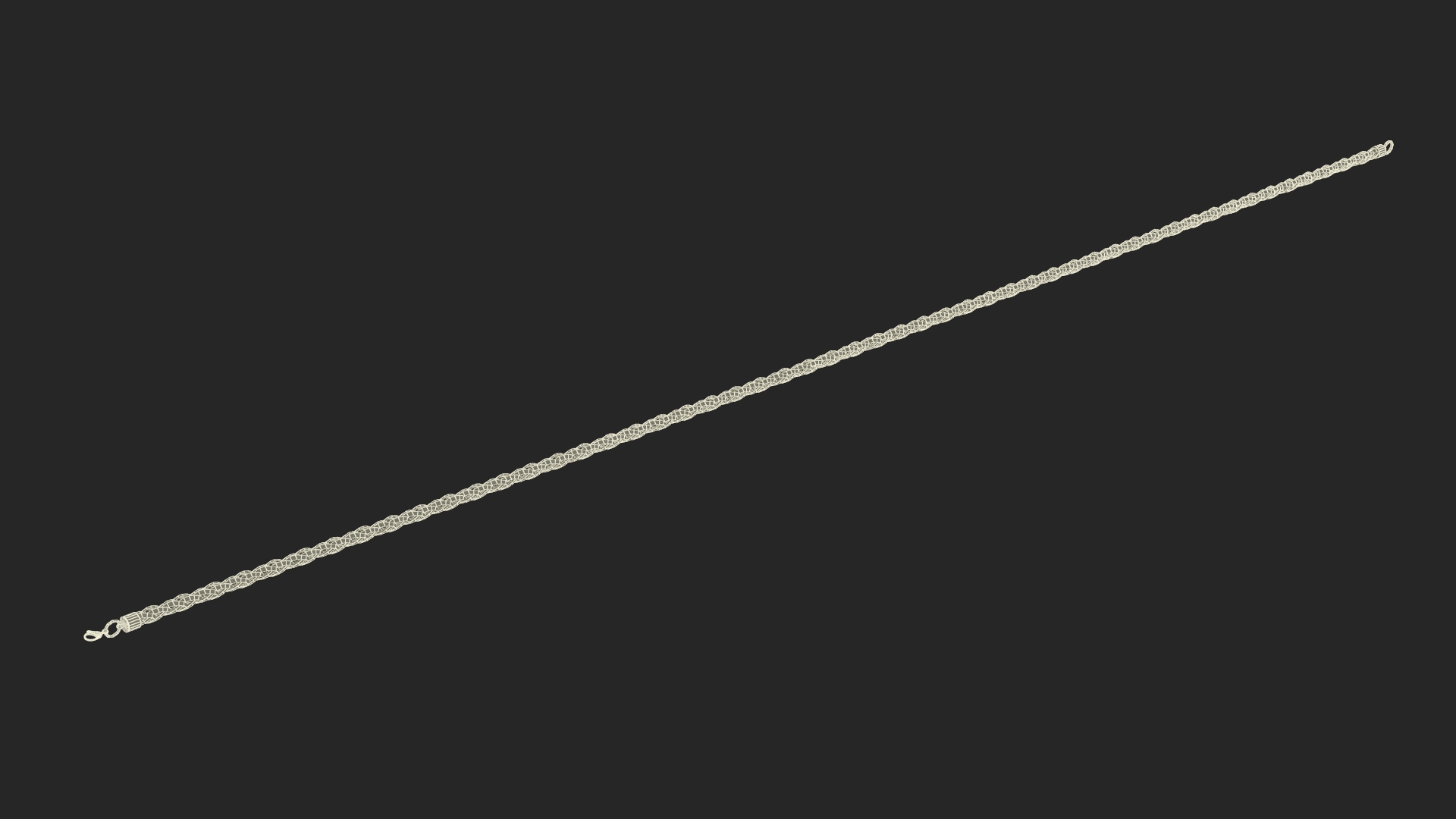 Palma Jewelry Chain Gold 3D model