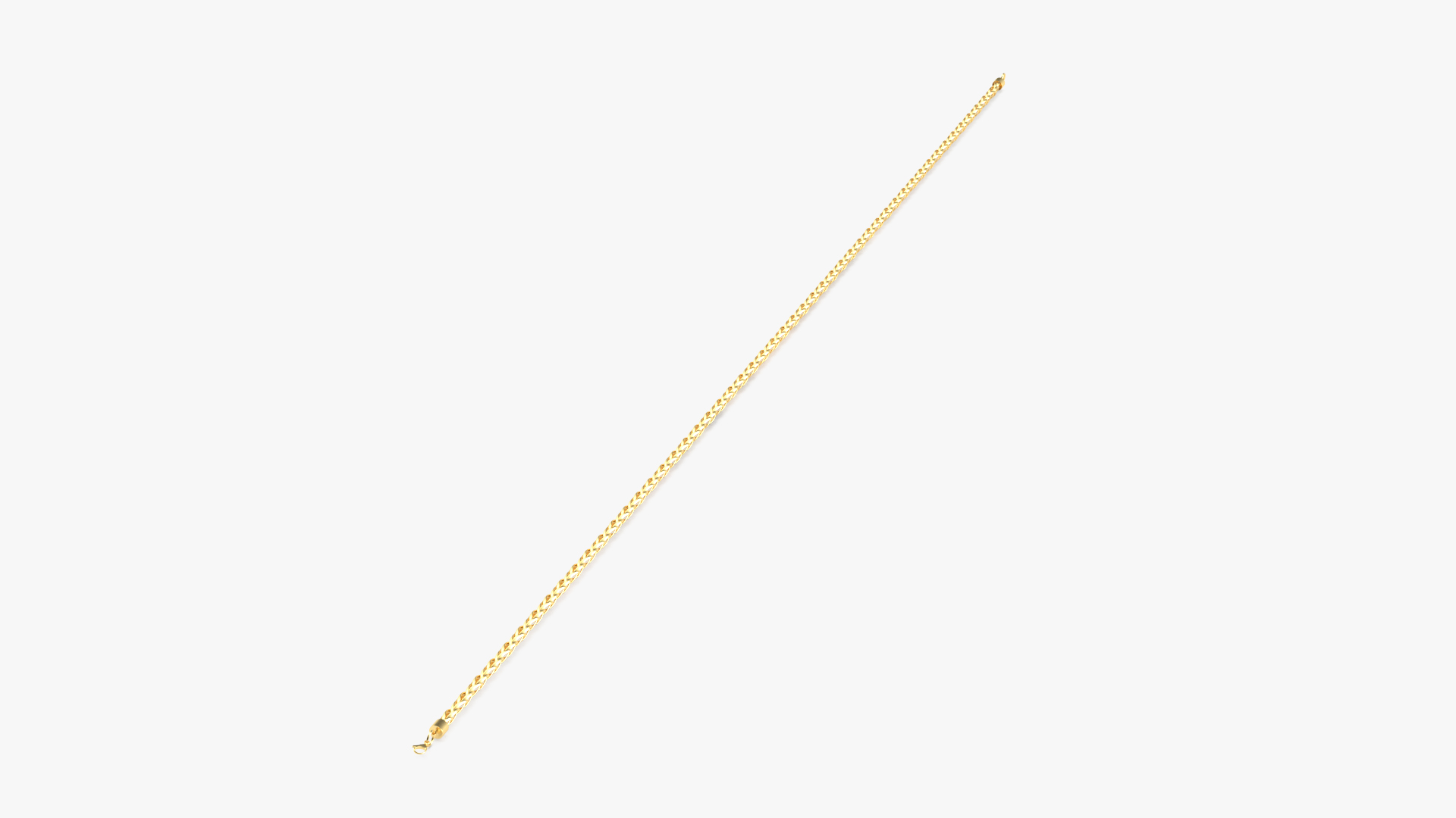 Palma Jewelry Chain Gold 3D model