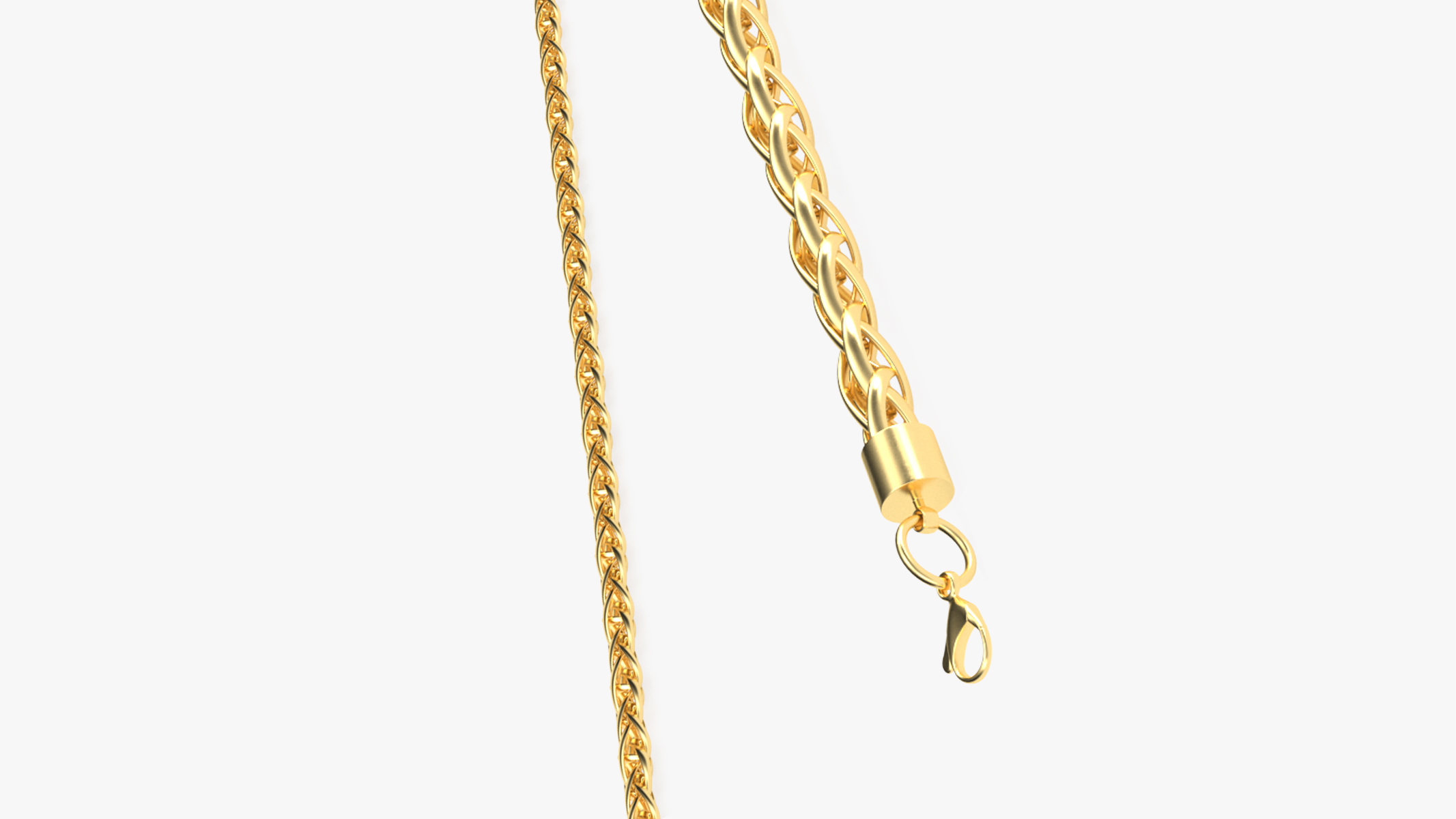 Palma Jewelry Chain Gold 3D model