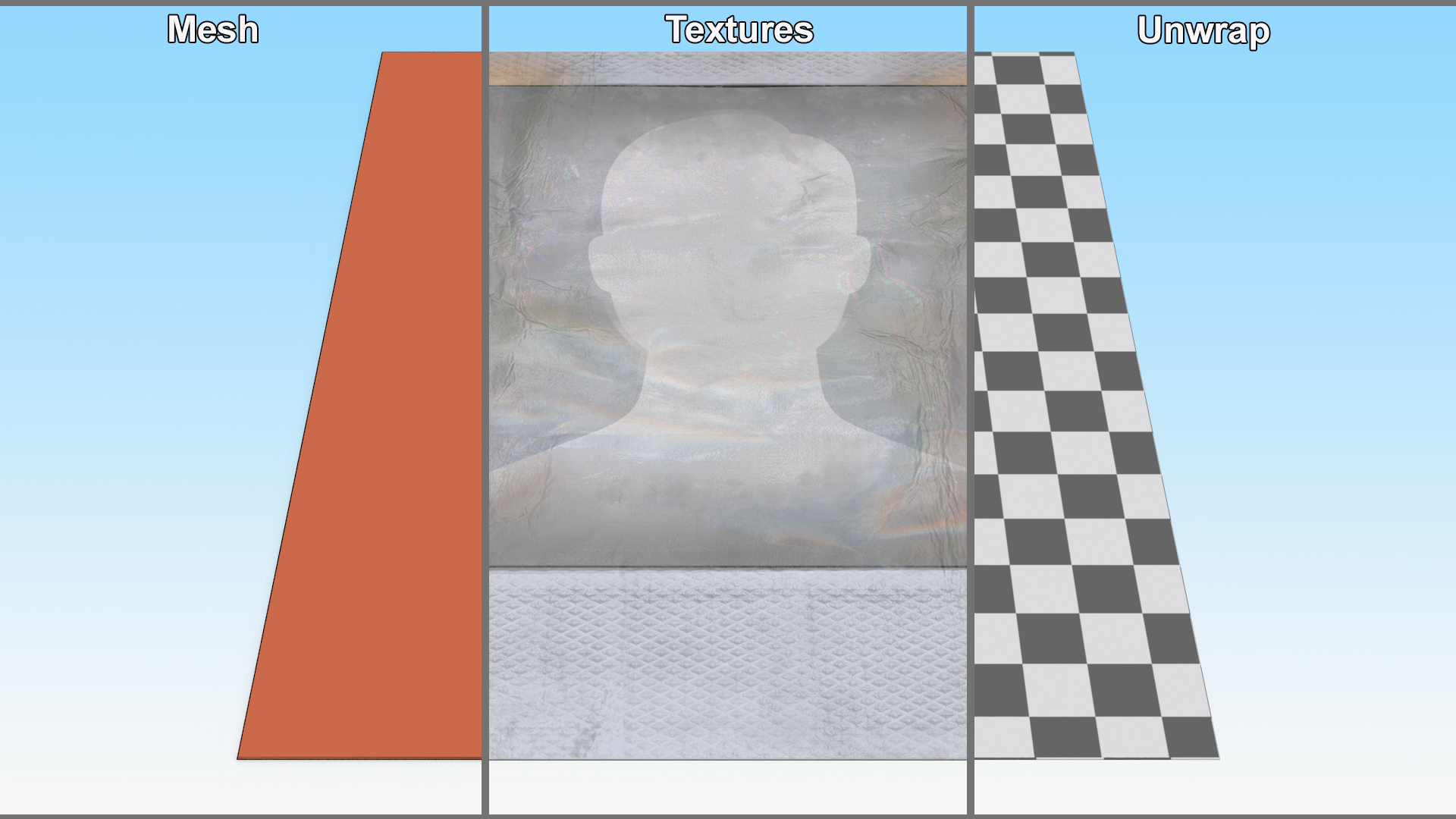 3D model Old Grunge Instant Photo Frame