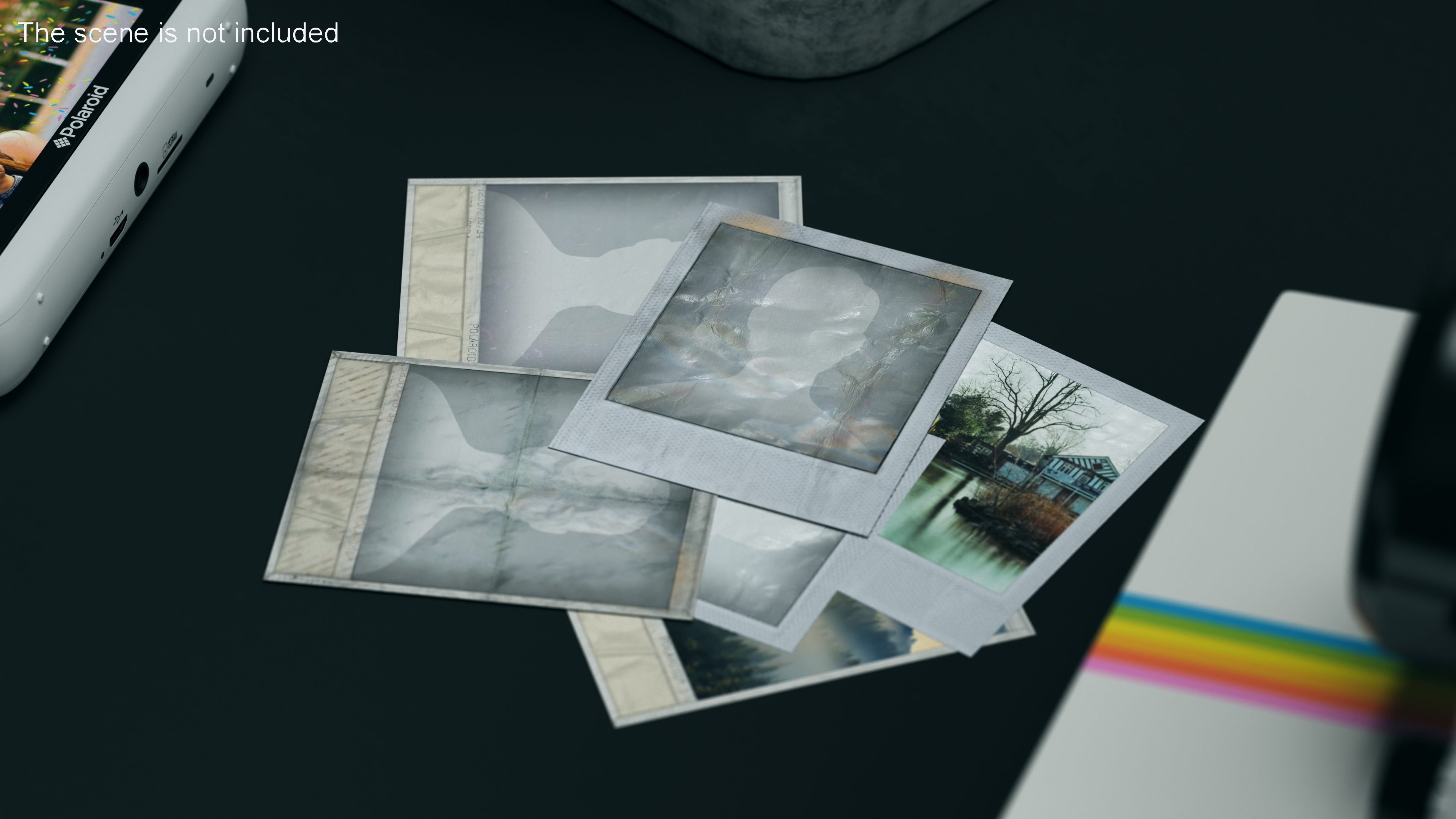 3D model Old Grunge Instant Photo Frame
