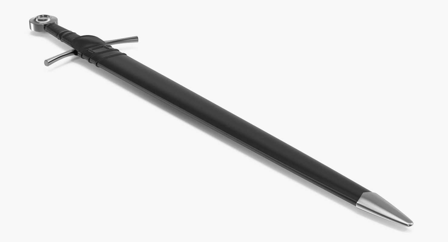 3D model Medieval Knight Sword Set