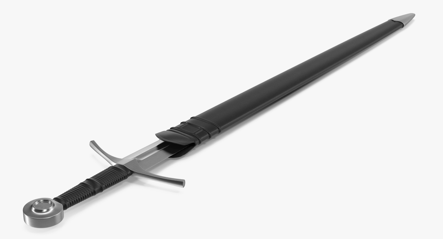3D model Medieval Knight Sword Set