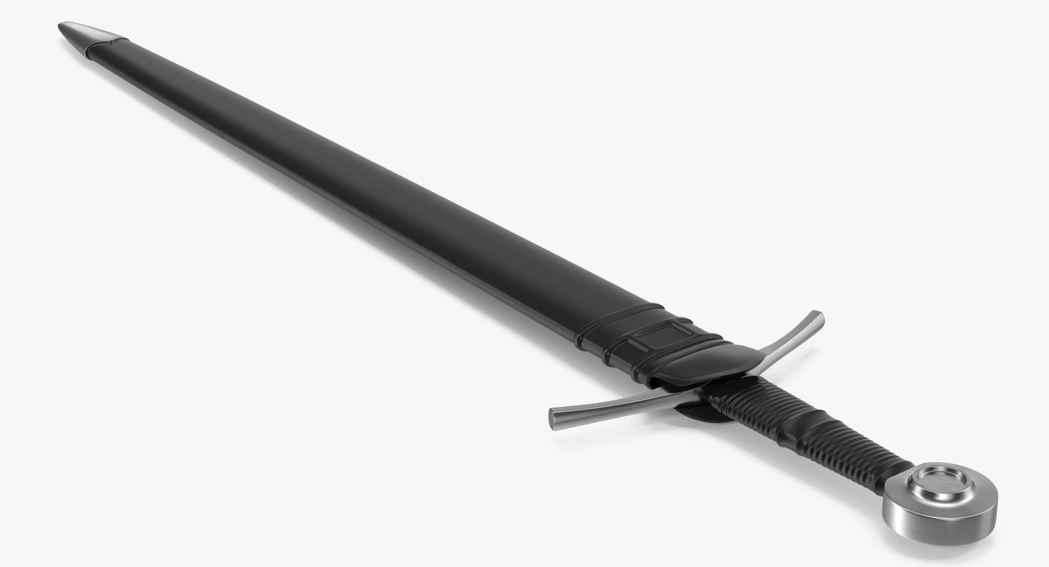 3D model Medieval Knight Sword Set