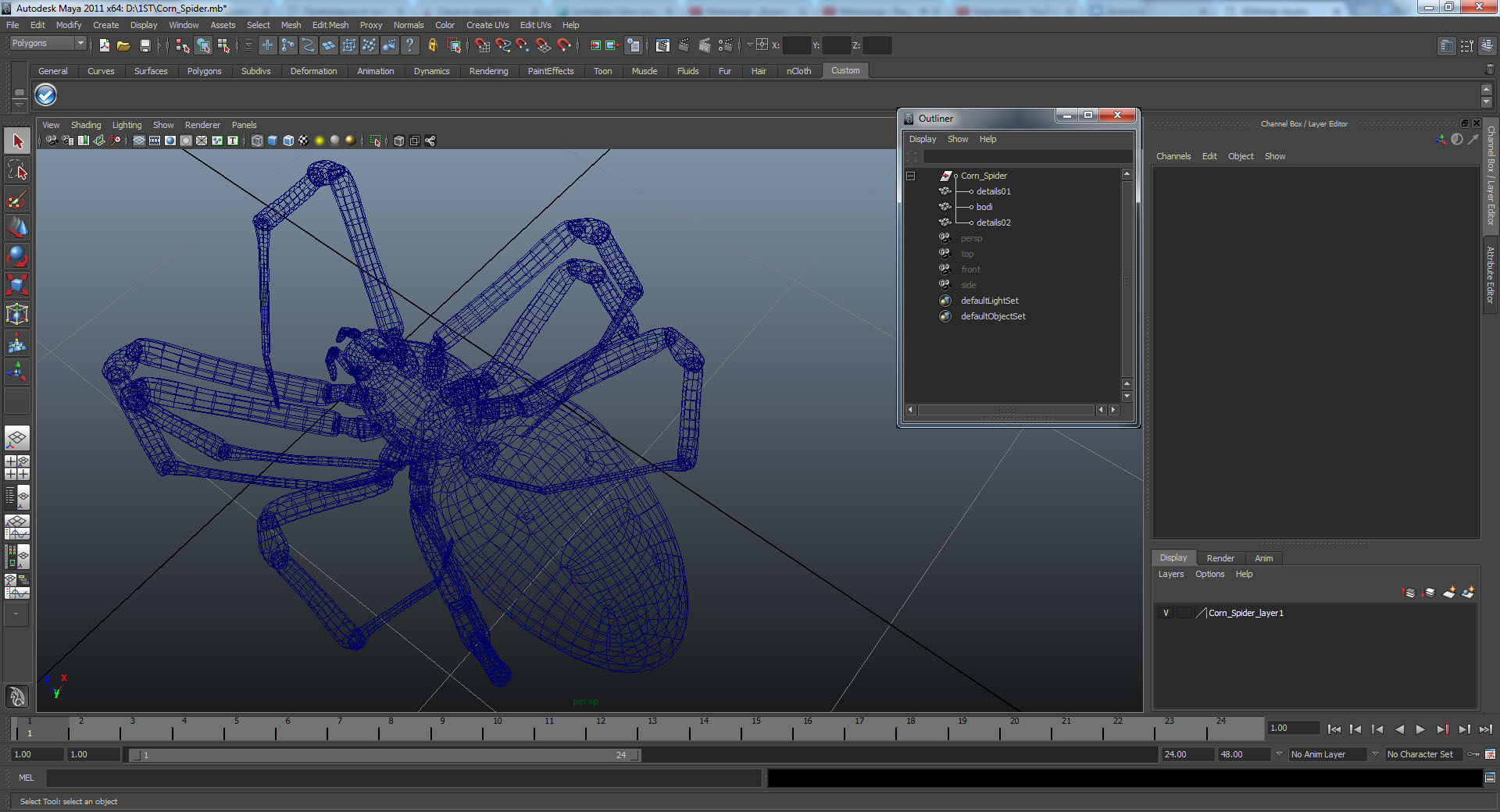 3D Corn Spider
