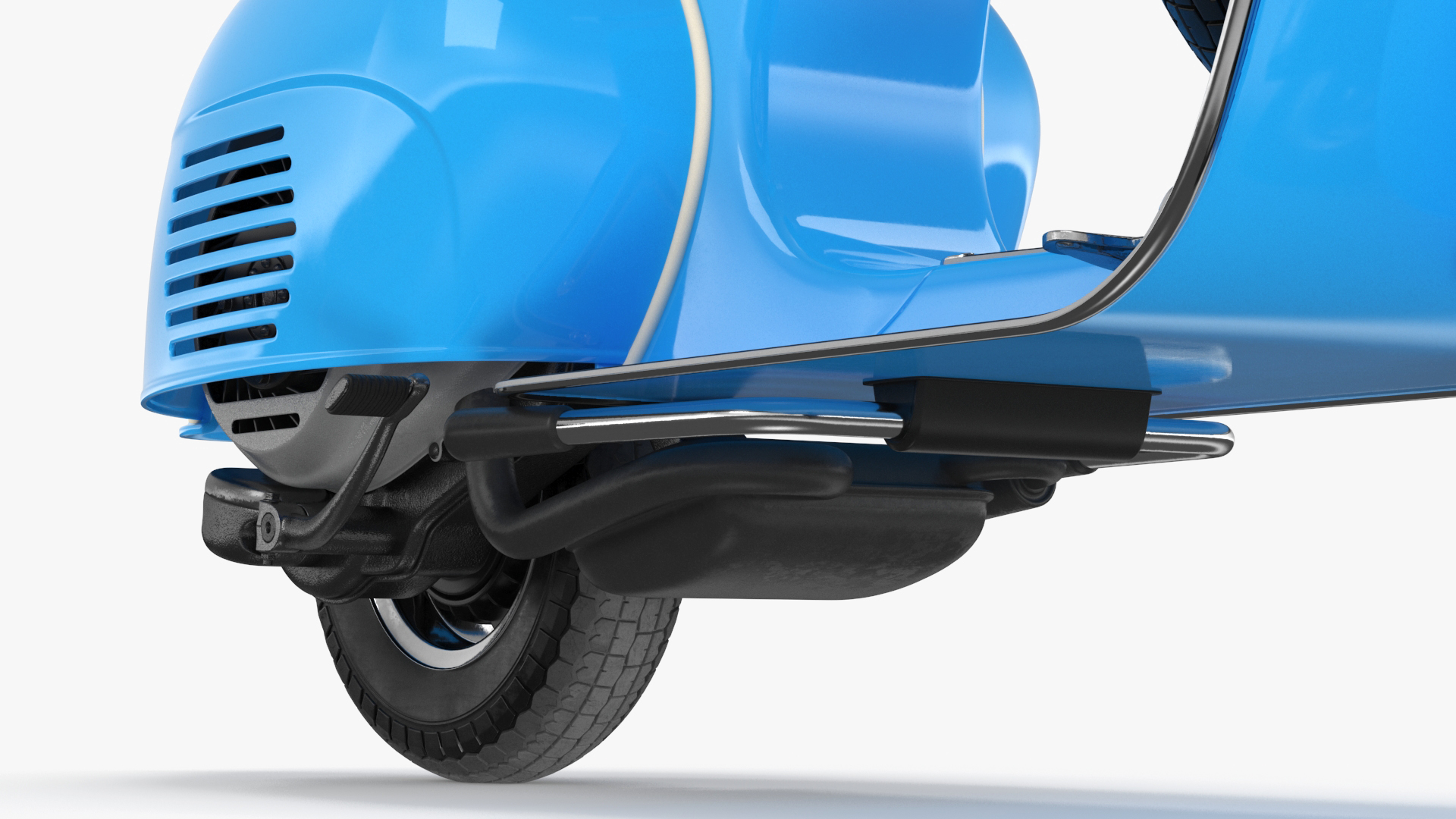 3D model Classic Vespa 125 Scooter Blue