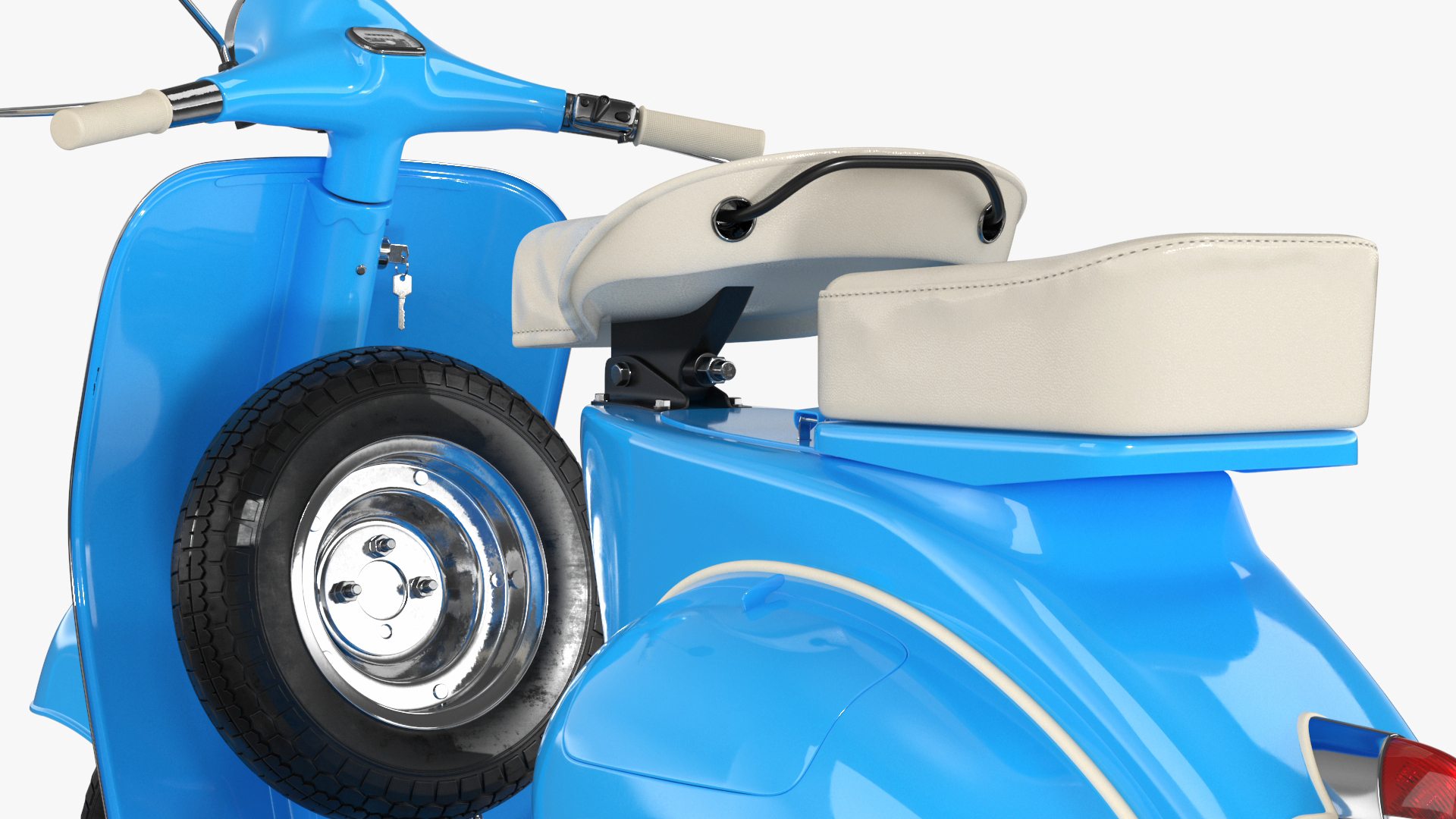 3D model Classic Vespa 125 Scooter Blue