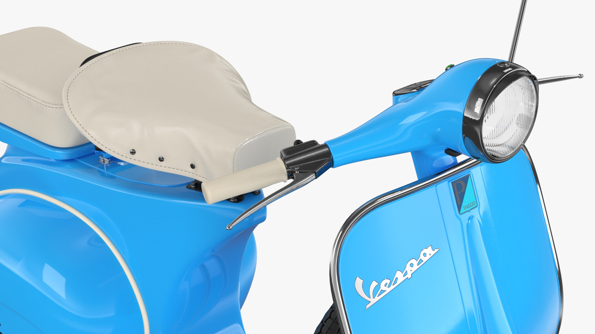 3D model Classic Vespa 125 Scooter Blue