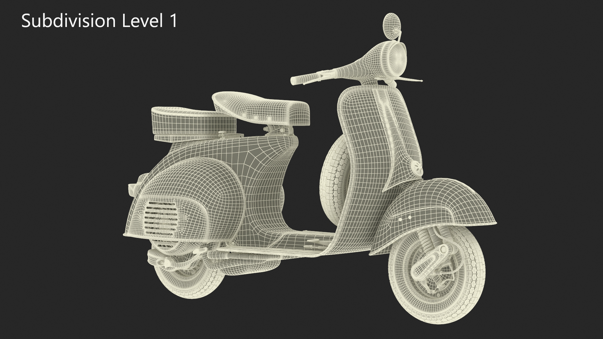 3D model Classic Vespa 125 Scooter Blue