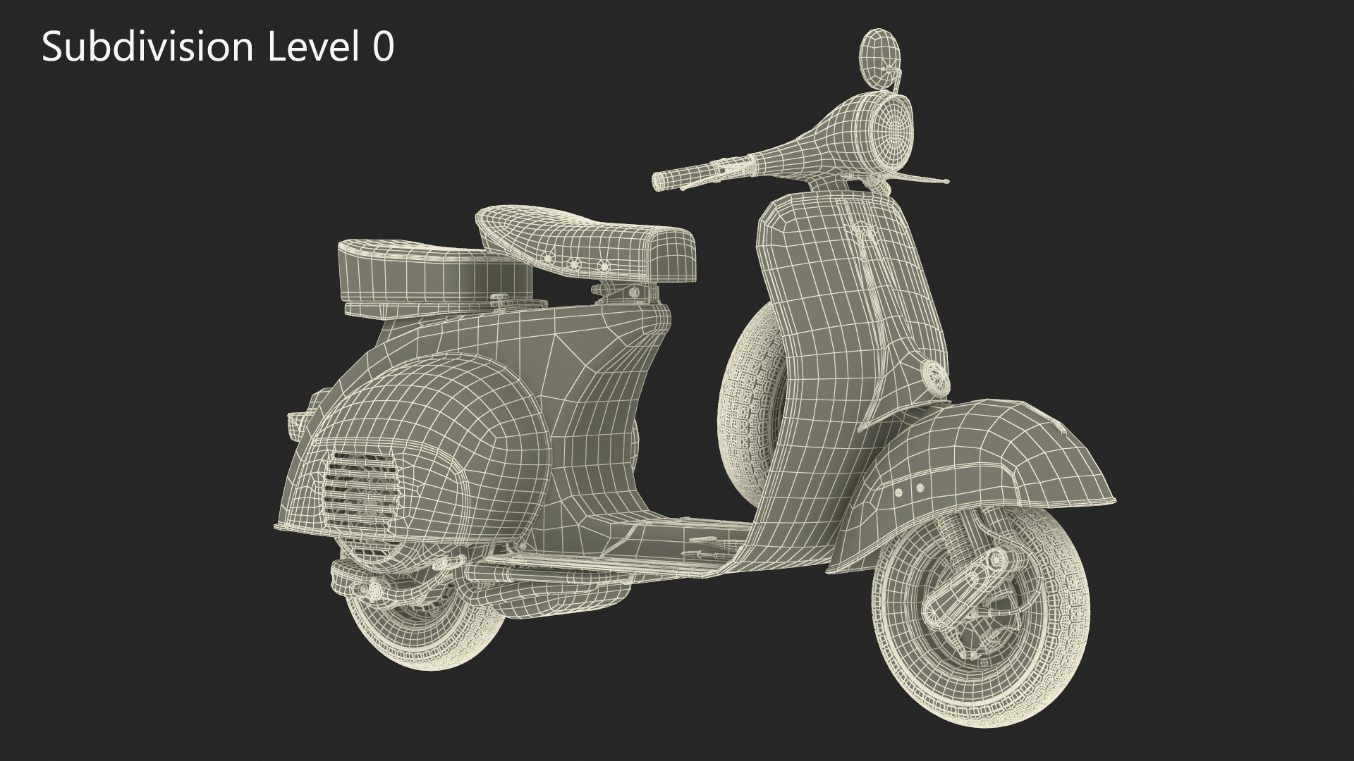 3D model Classic Vespa 125 Scooter Blue