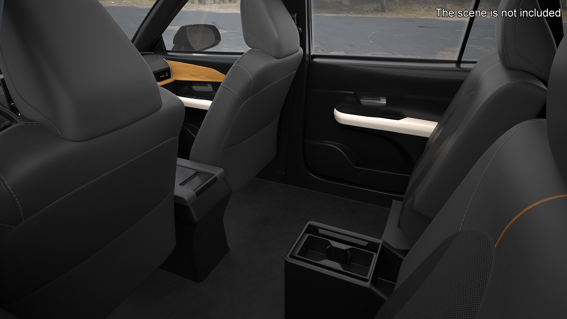 3D model Toyota Grand Highlander 2024 Black Simplified