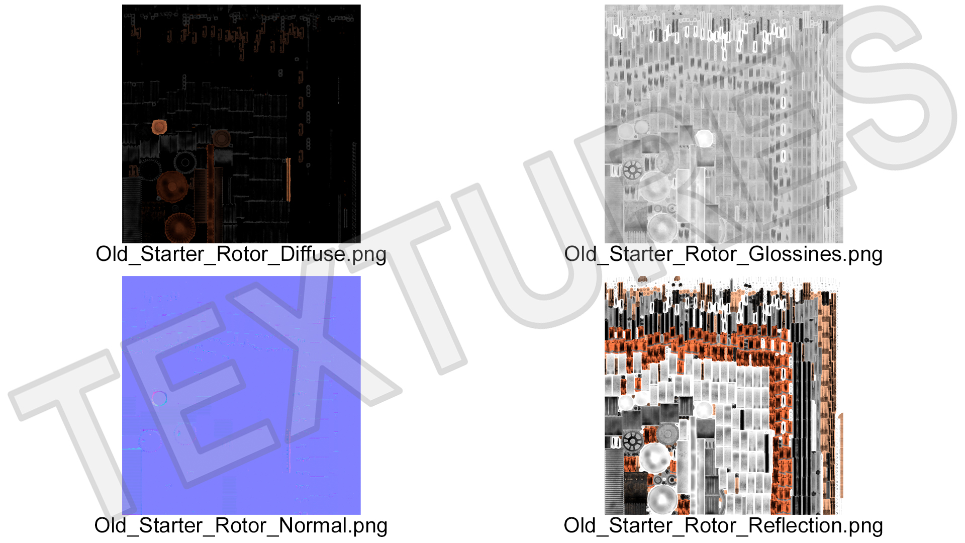 Old Starter Rotor 3D