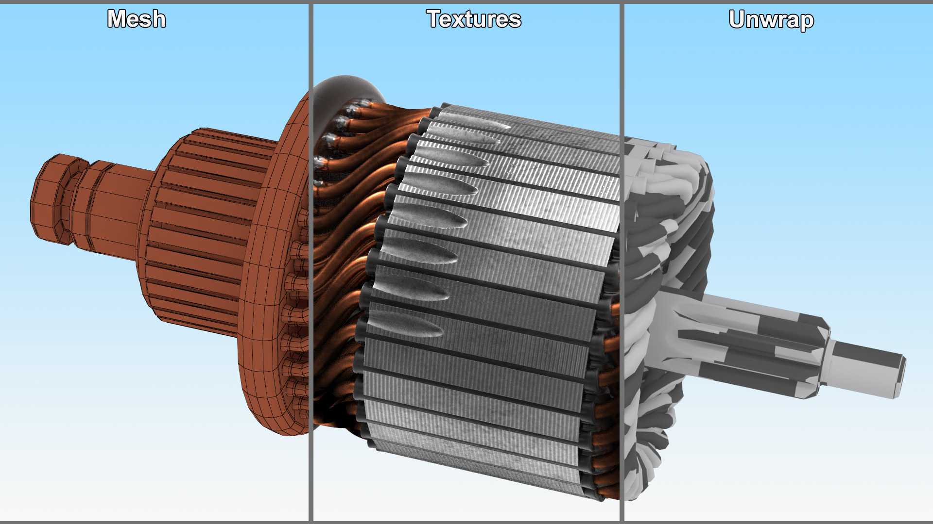 Old Starter Rotor 3D