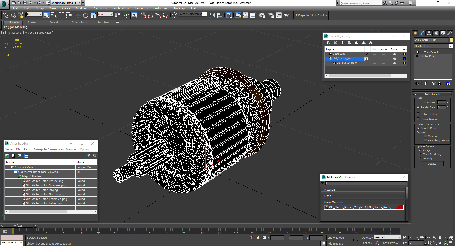 Old Starter Rotor 3D