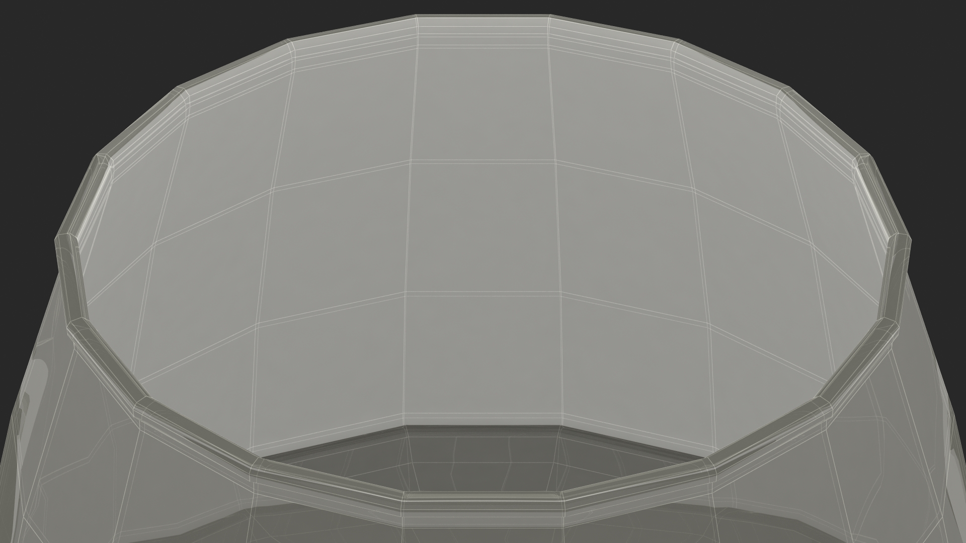 3D Full Filled White Wine Glass model
