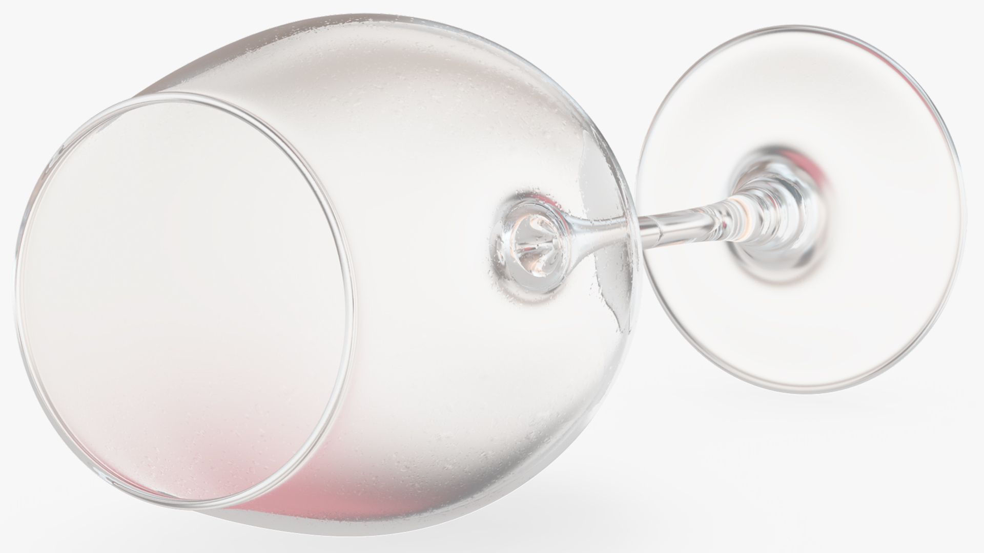 3D Full Filled White Wine Glass model