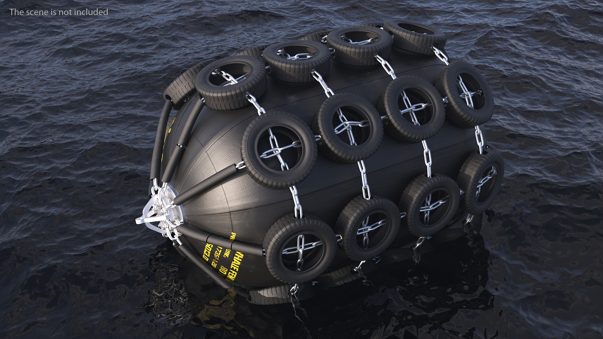3D Rubber Pneumatic Ship Fender model