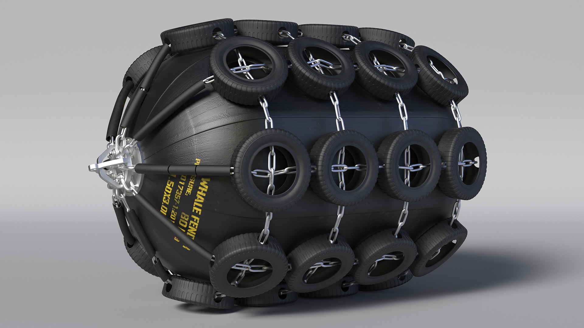 3D Rubber Pneumatic Ship Fender model