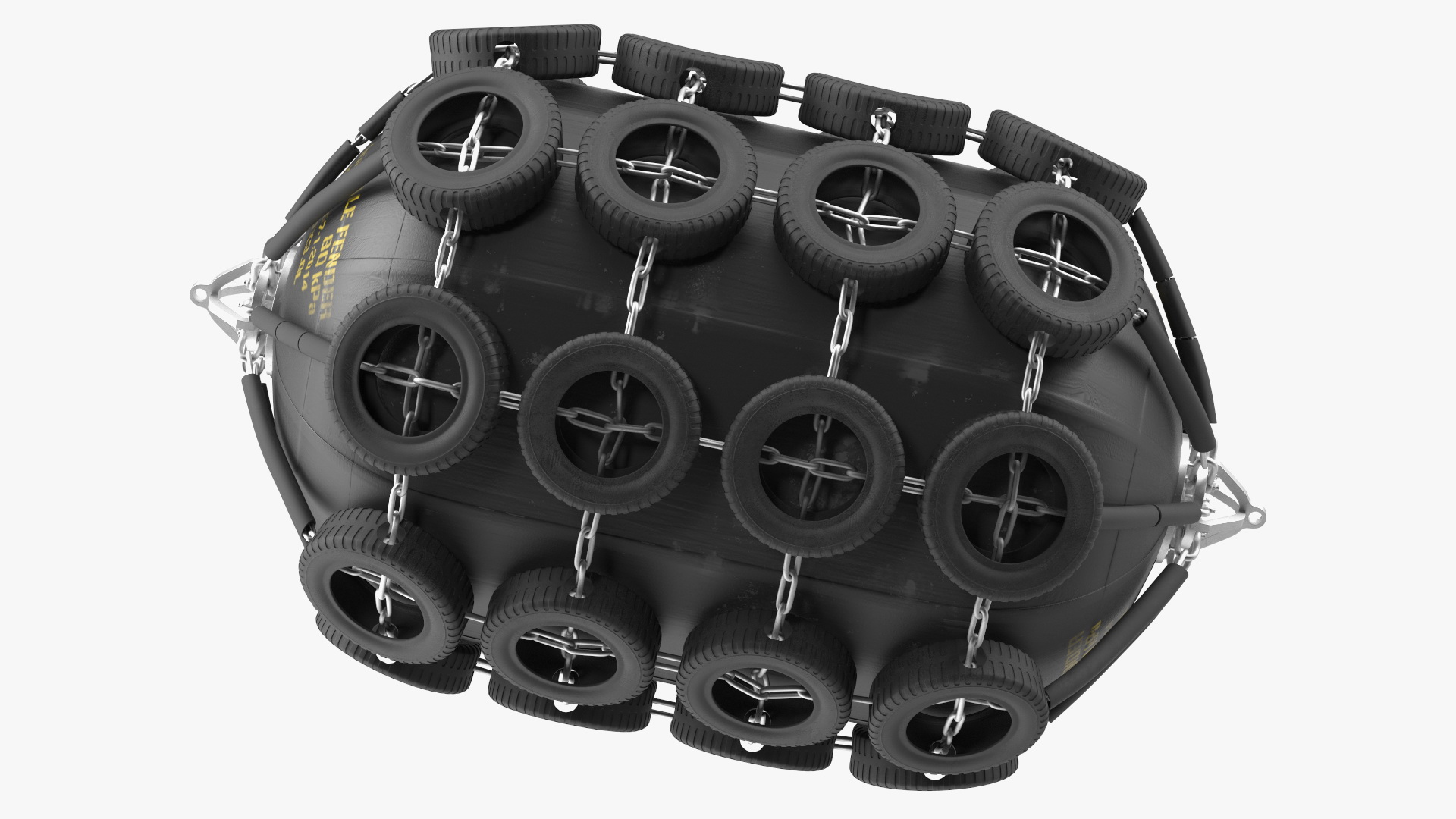 3D Rubber Pneumatic Ship Fender model