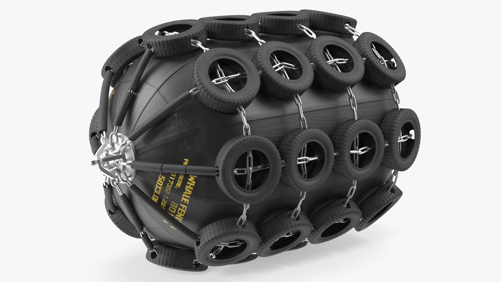 3D Rubber Pneumatic Ship Fender model
