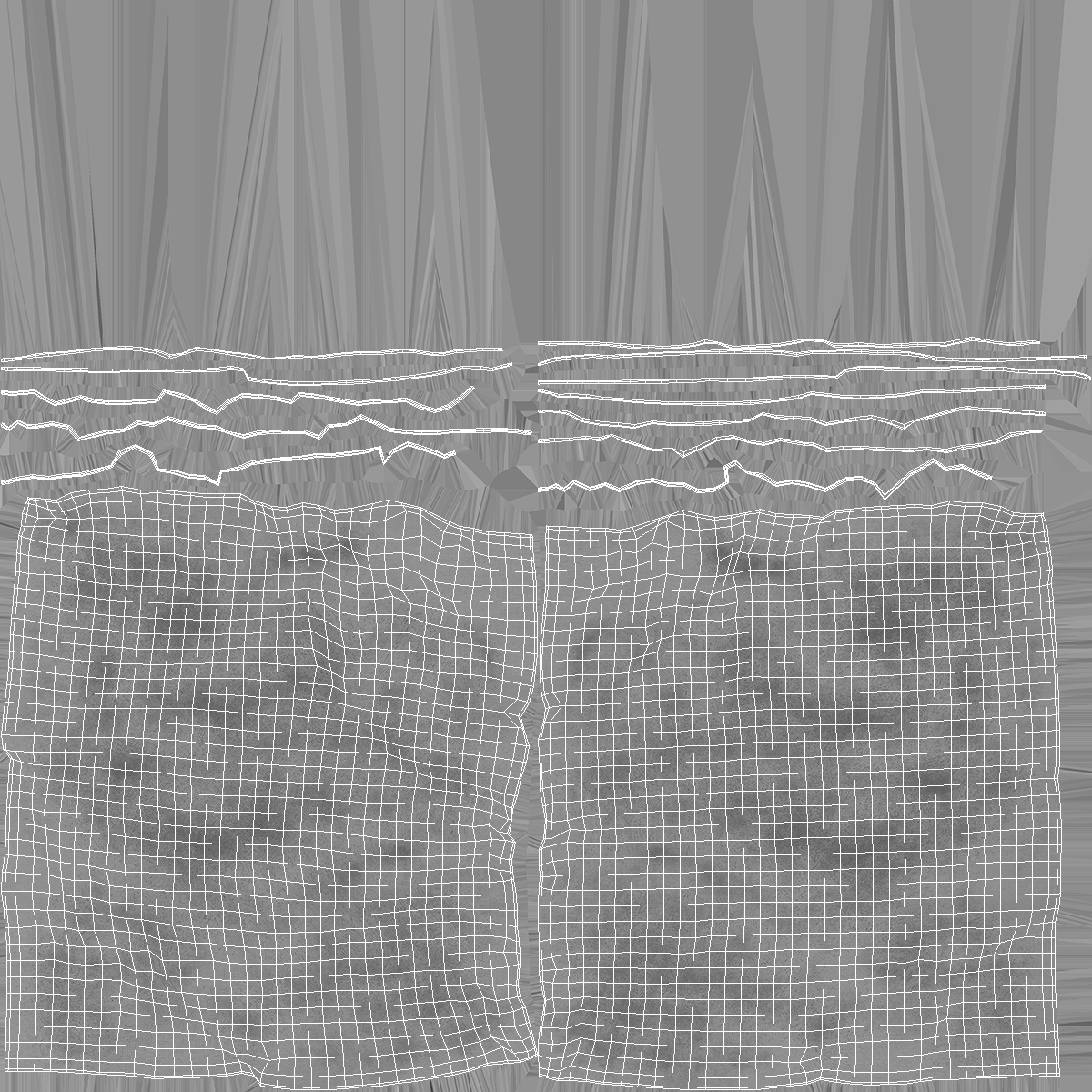 3D Old Napkins Grey
