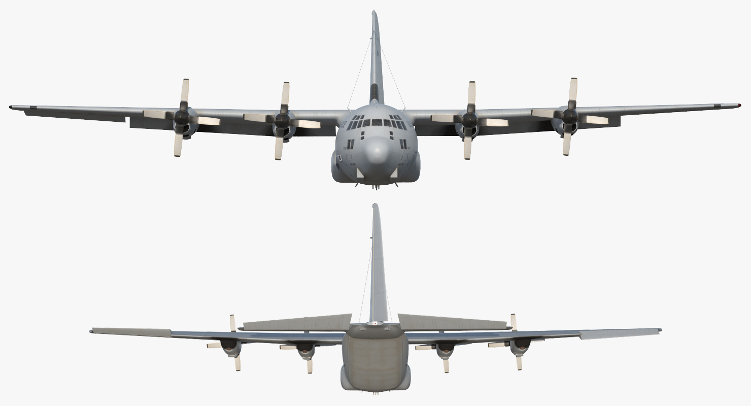 Lockheed C 130 Hercules US Military Transport Aircraft 3D model