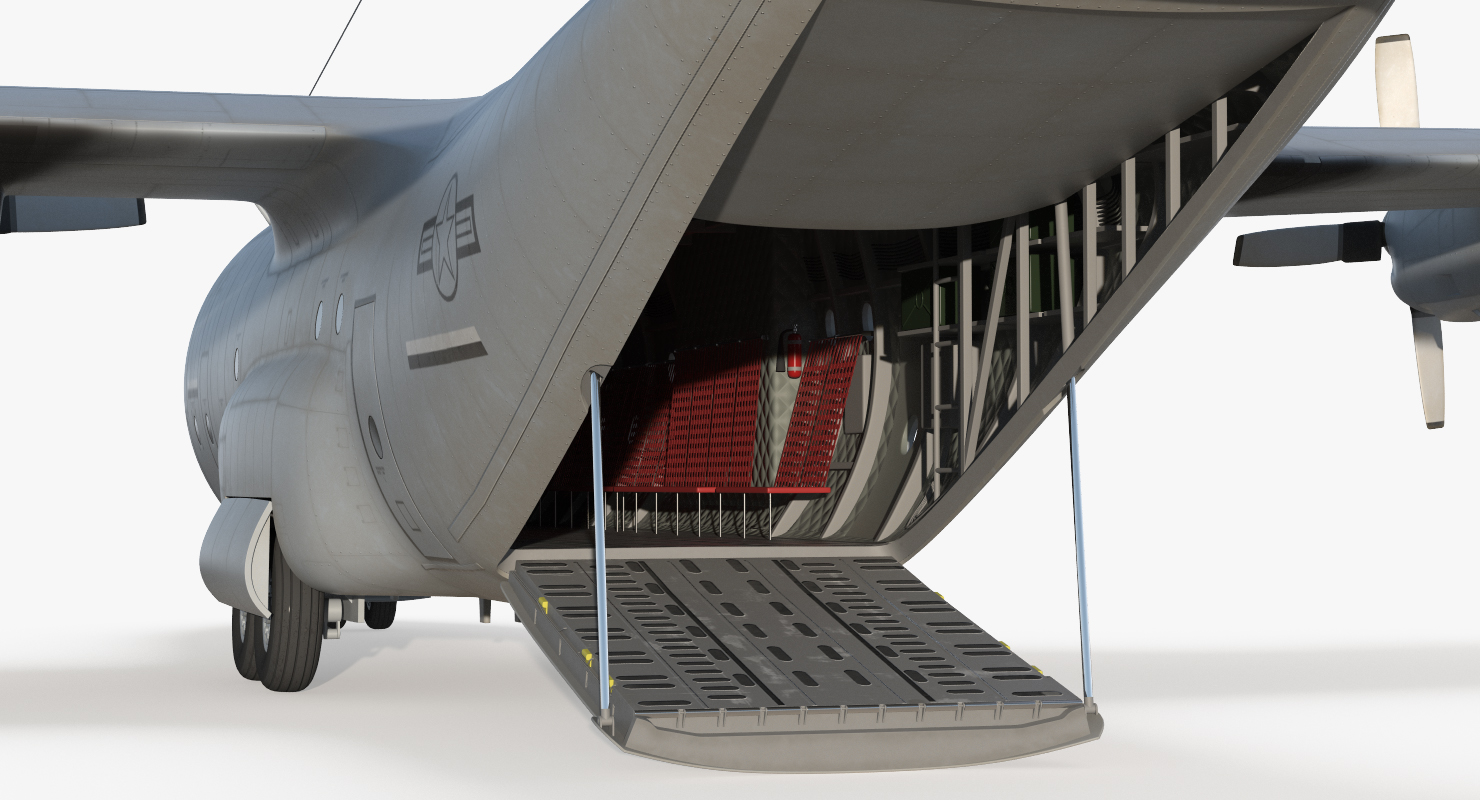 Lockheed C 130 Hercules US Military Transport Aircraft 3D model