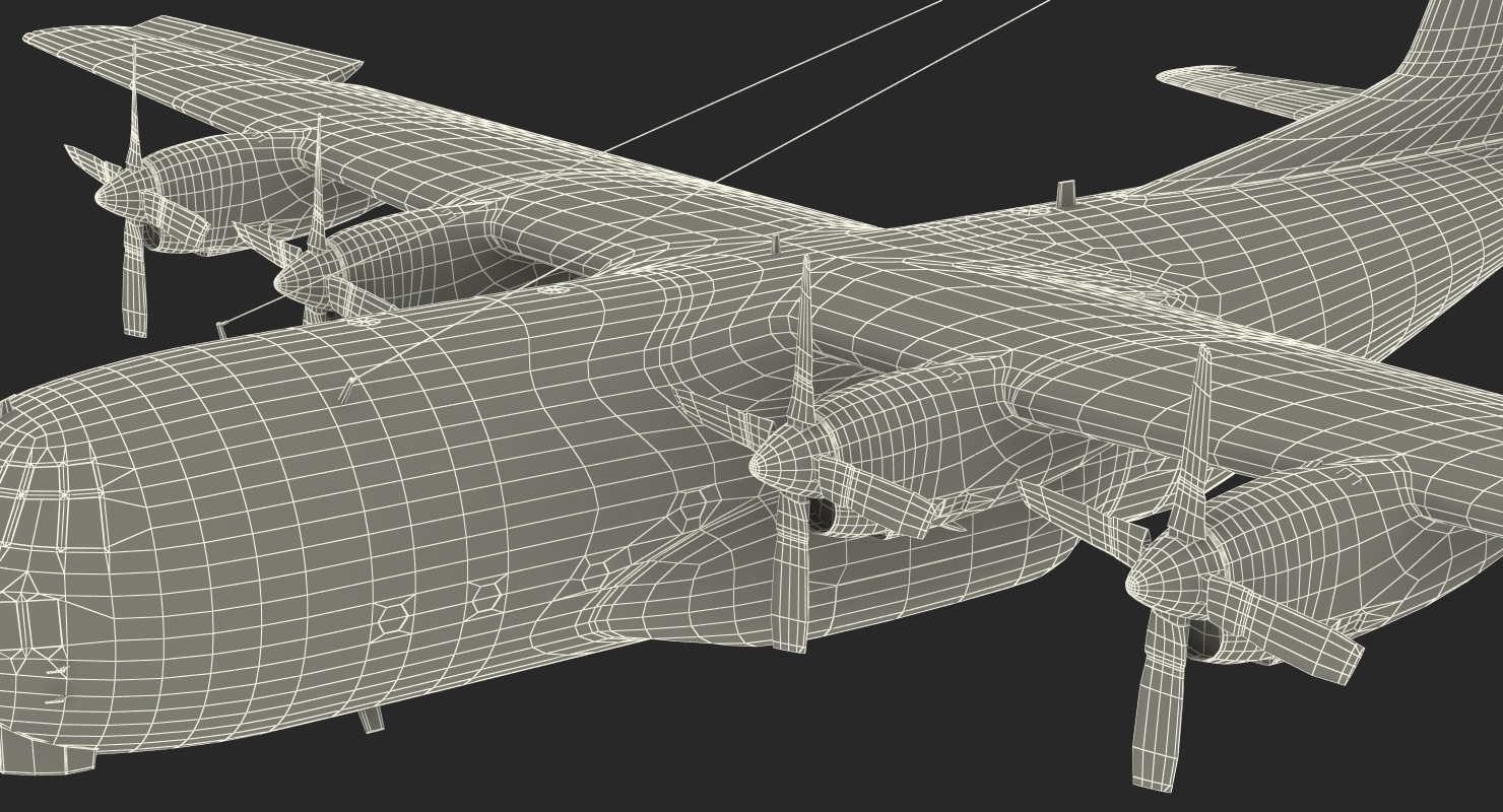 Lockheed C 130 Hercules US Military Transport Aircraft 3D model