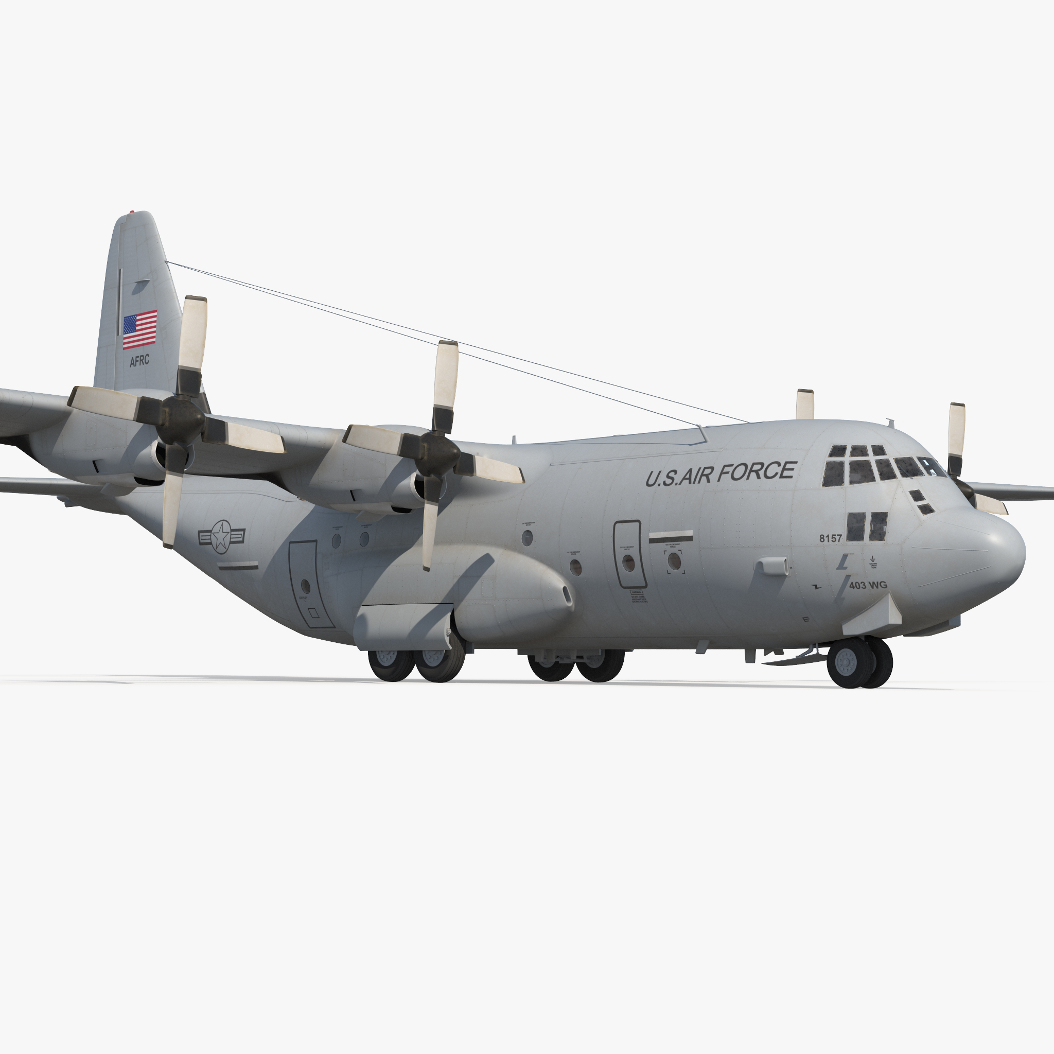 Lockheed C-130 Hercules US Military Transport Aircraft, view 12