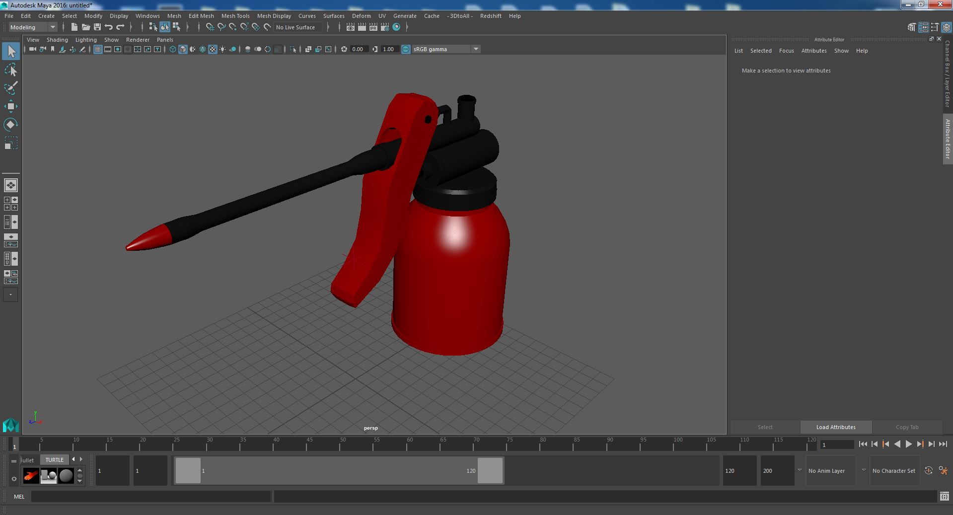Oil Can Squirt Pump 3D model