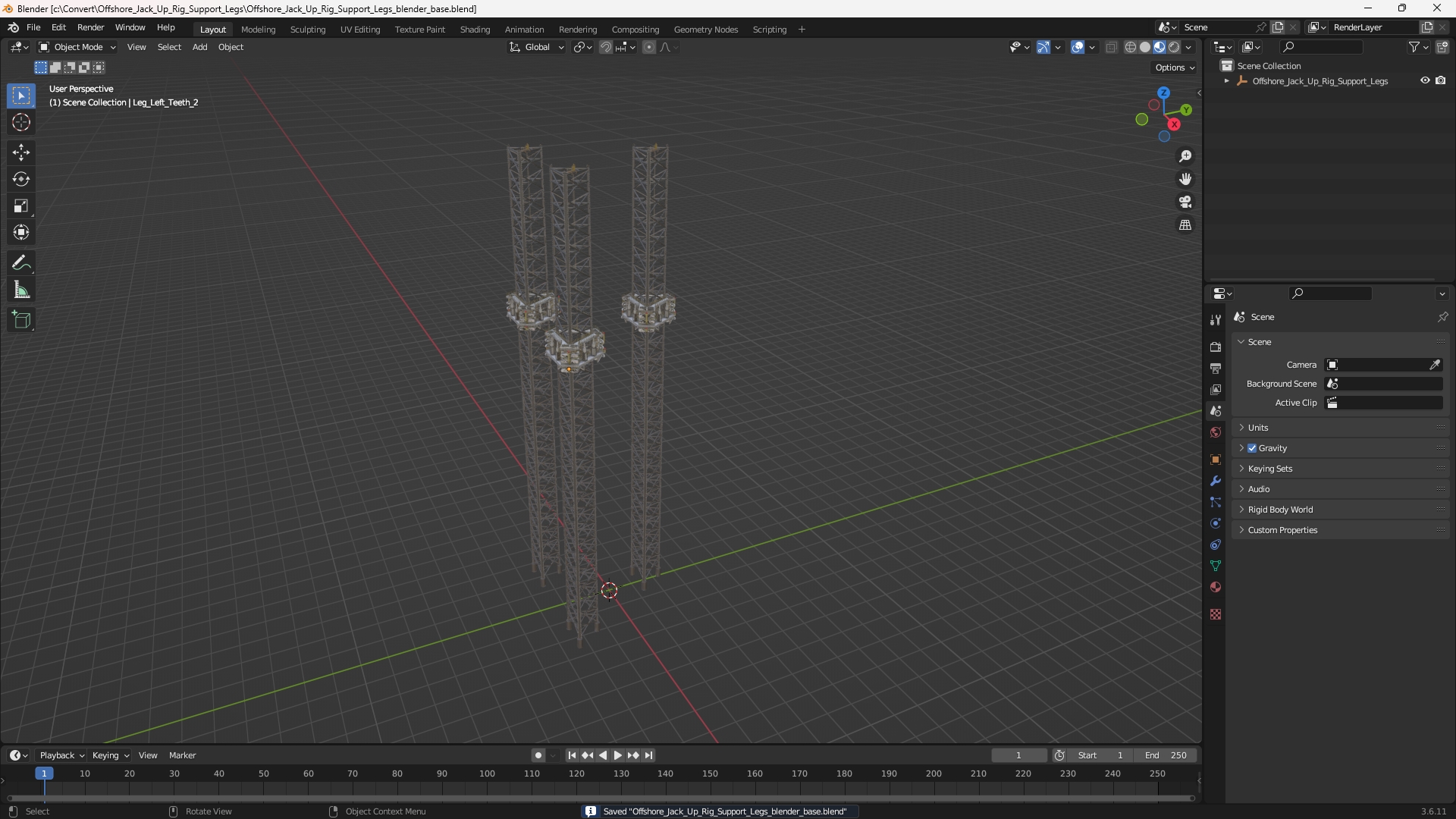 Offshore Jack Up Rig Support Legs - view 10