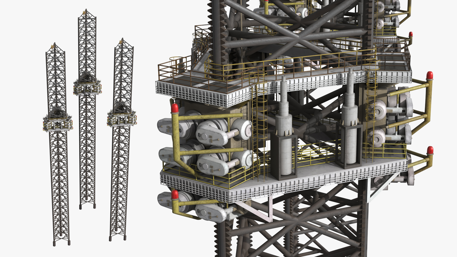 Offshore Jack Up Rig Support Legs - view 4