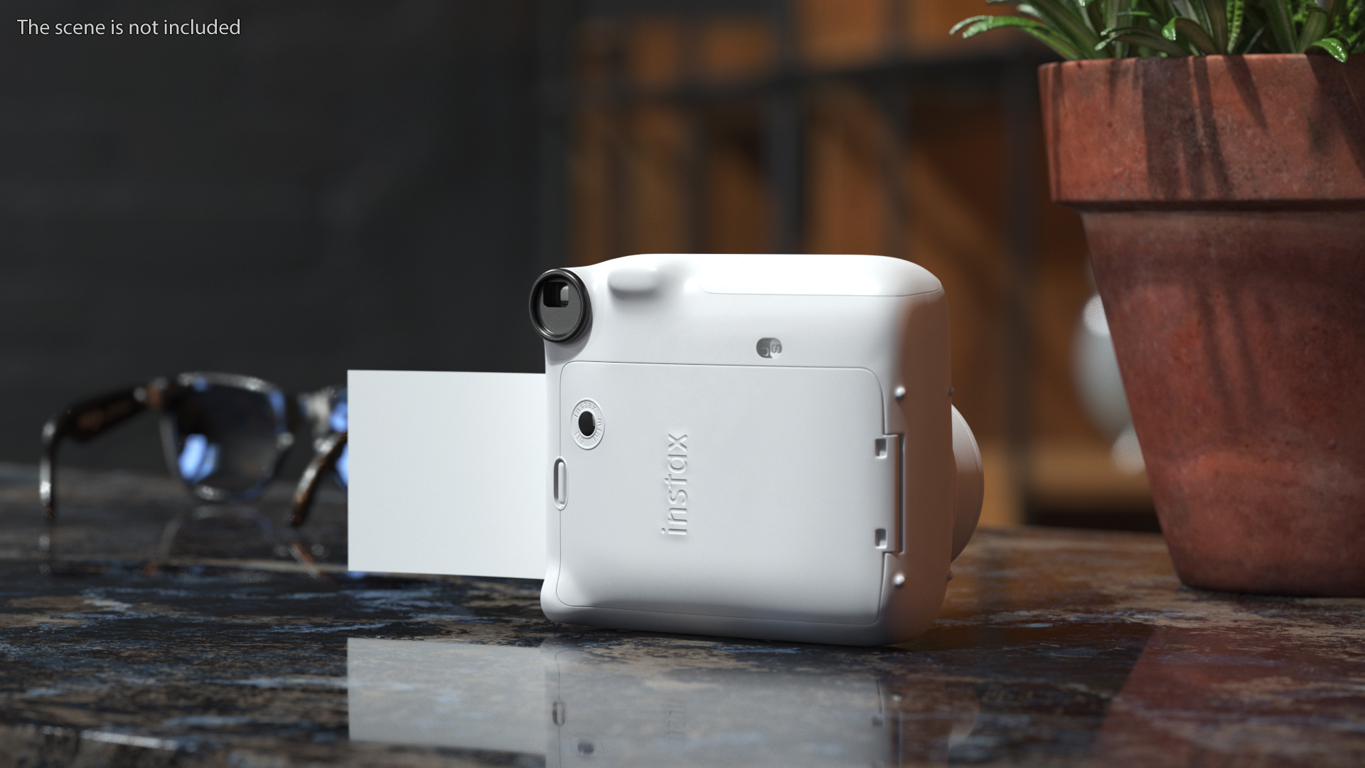3D Fujifilm INSTAX Mini 12 Camera Clay White