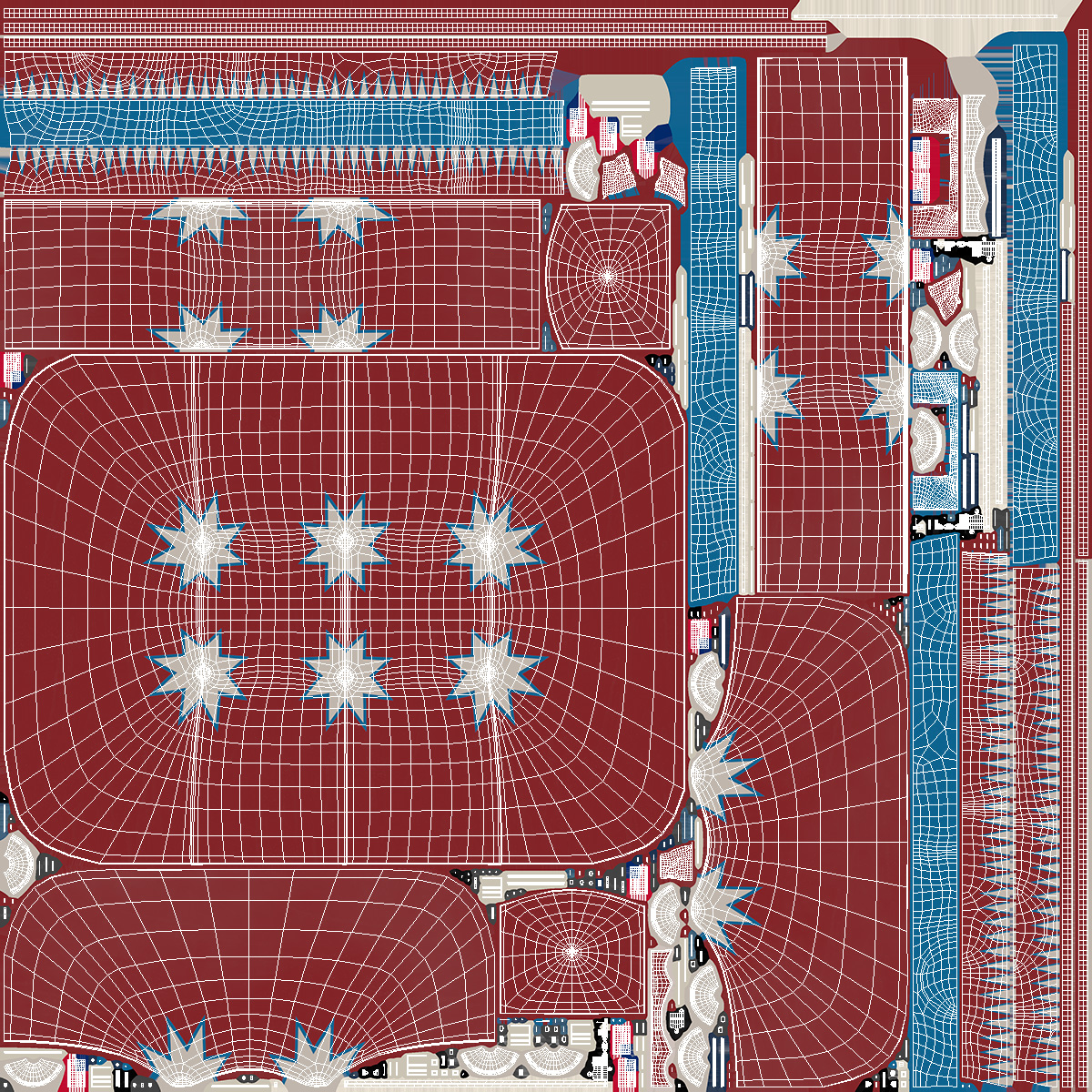 3D model Circus Tent Dark Red