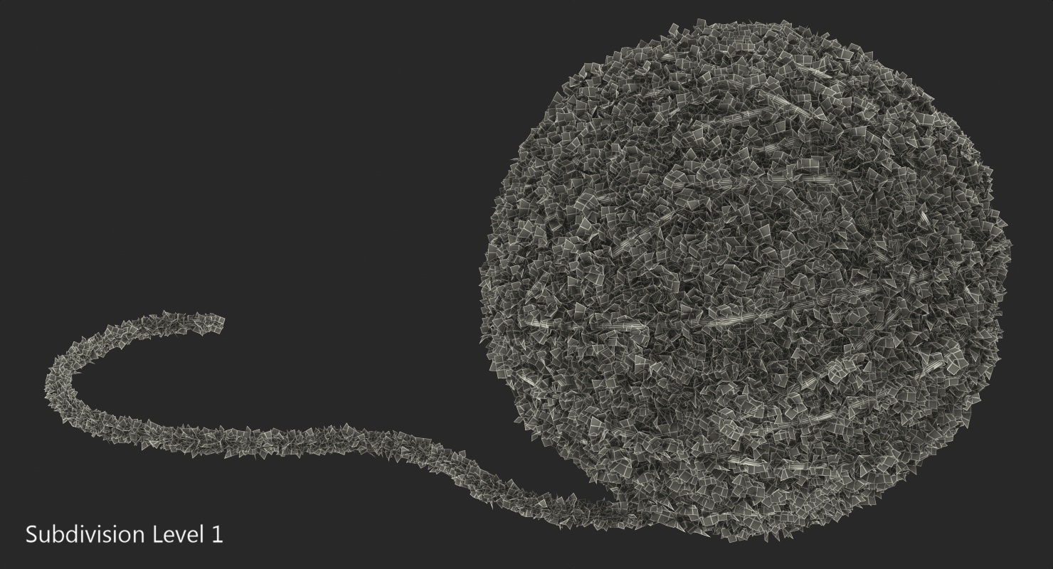 Wool Yarn Ball 3D model