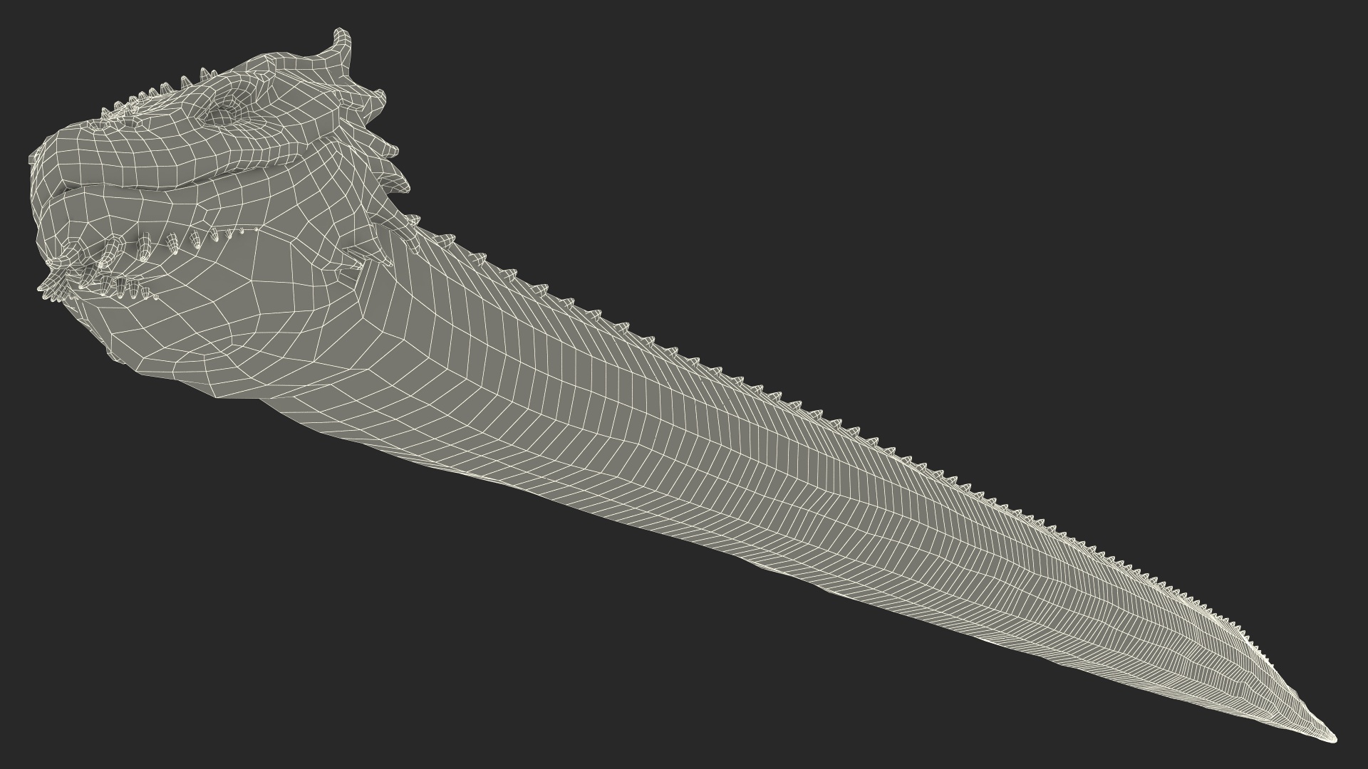 Mythical Serpentine Dragon Rigged for Cinema 4D 3D
