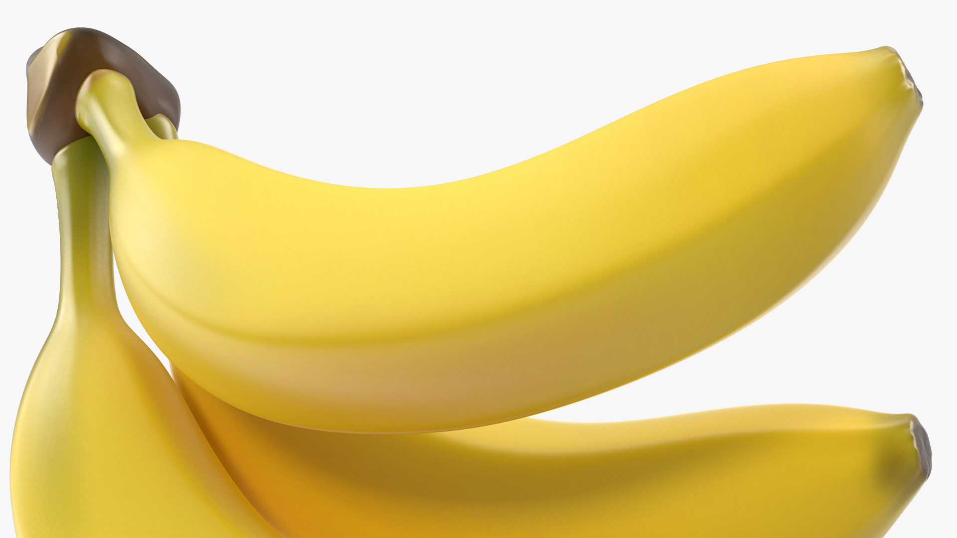 Branch of Ripe Yellow Bananas 3D model