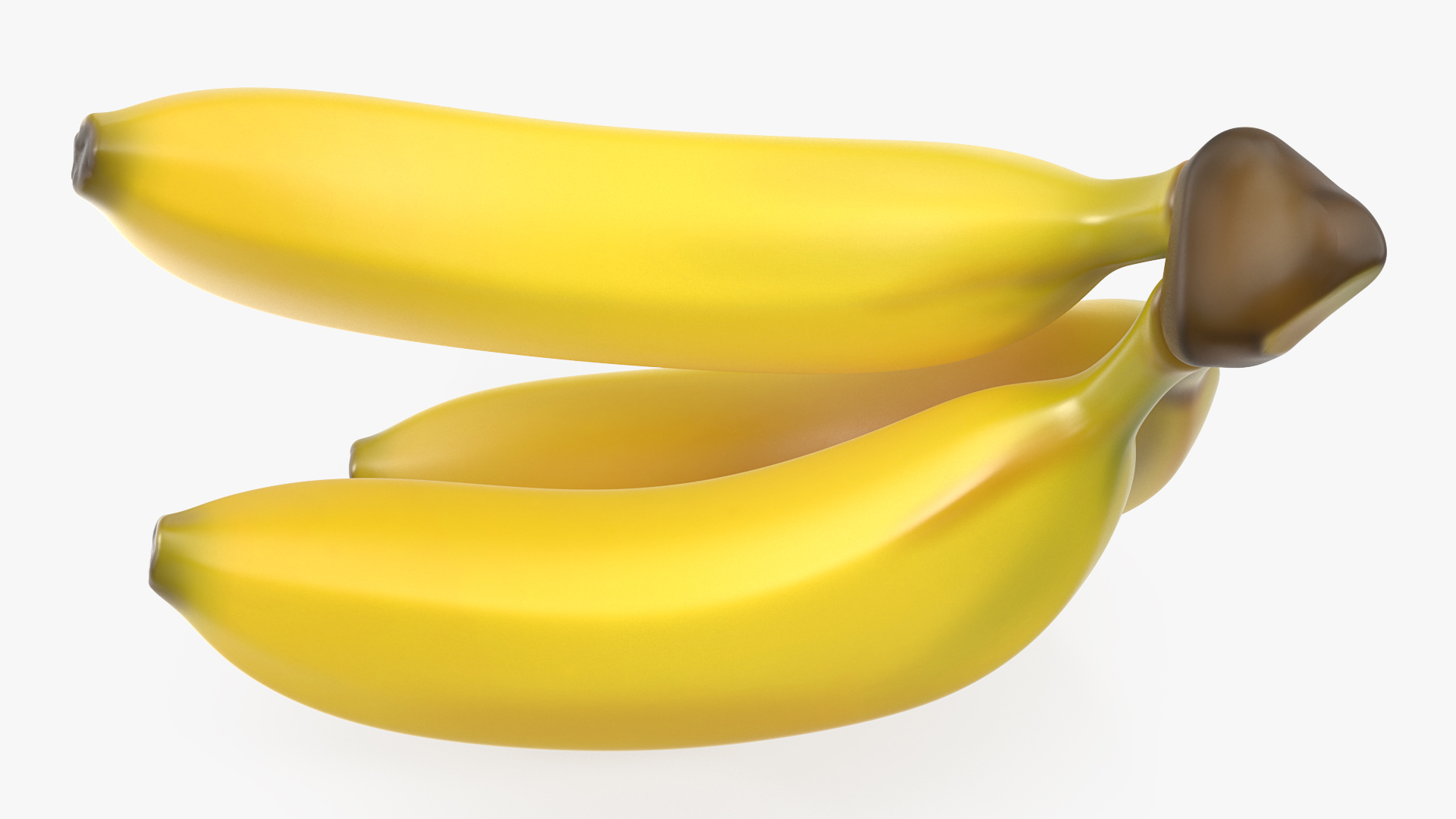 Branch of Ripe Yellow Bananas 3D model