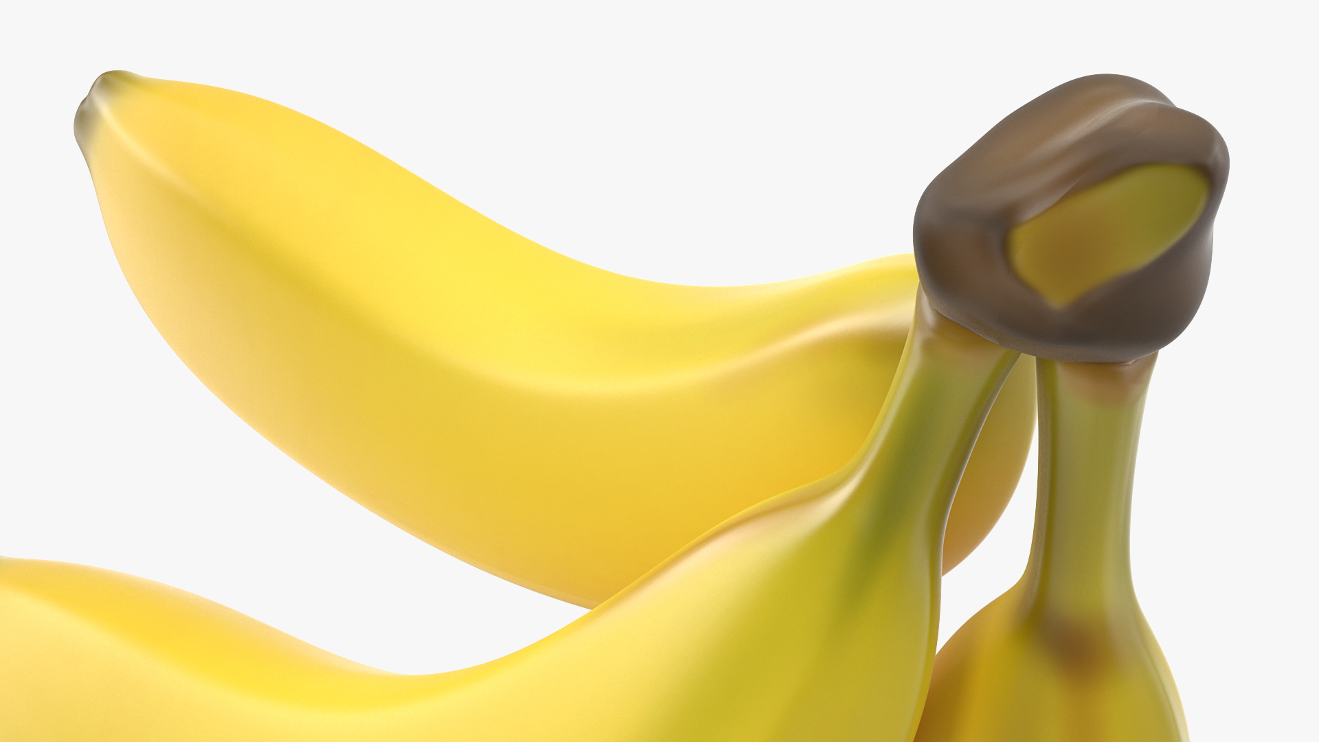 Branch of Ripe Yellow Bananas 3D model