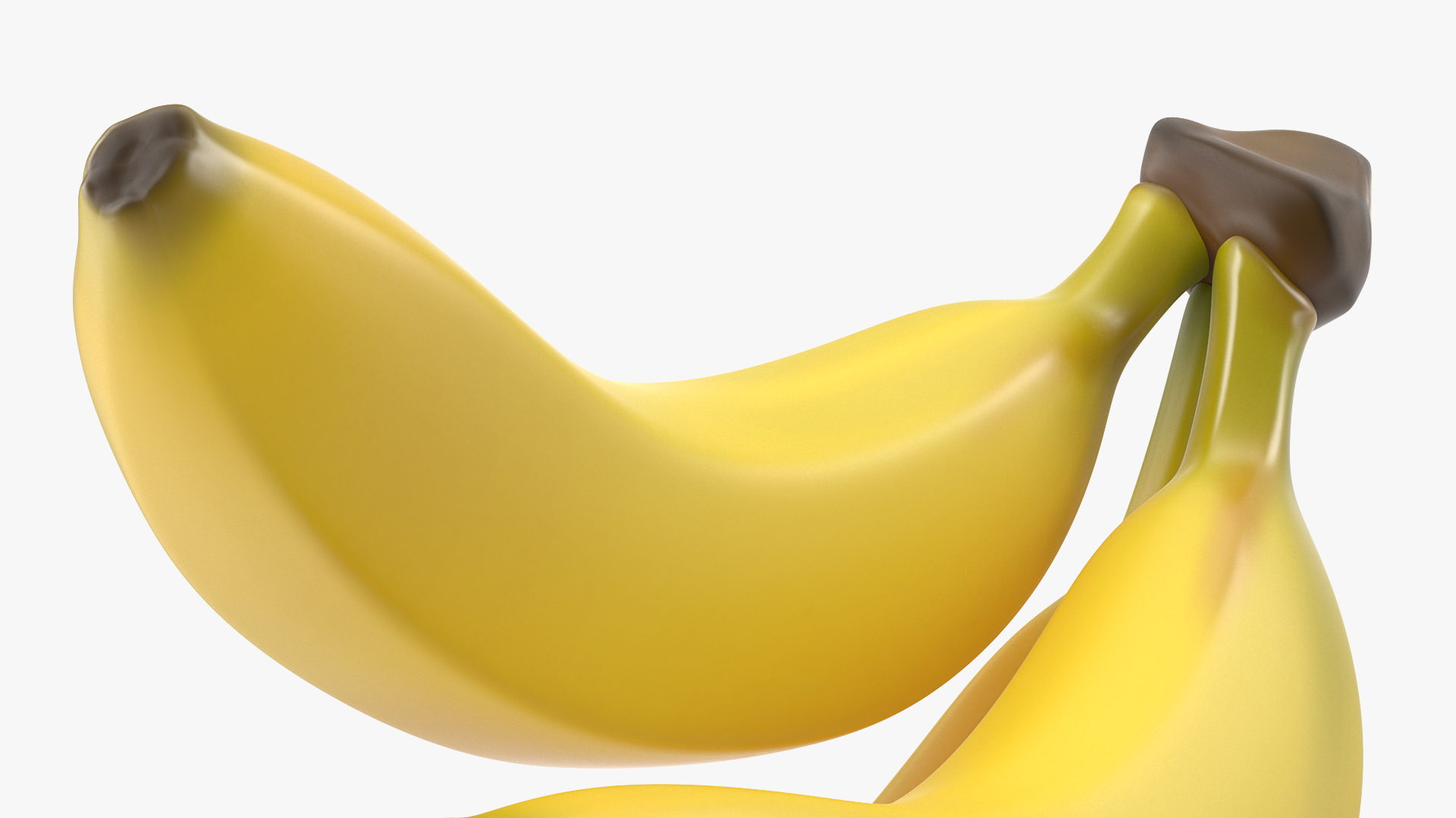 Branch of Ripe Yellow Bananas 3D model