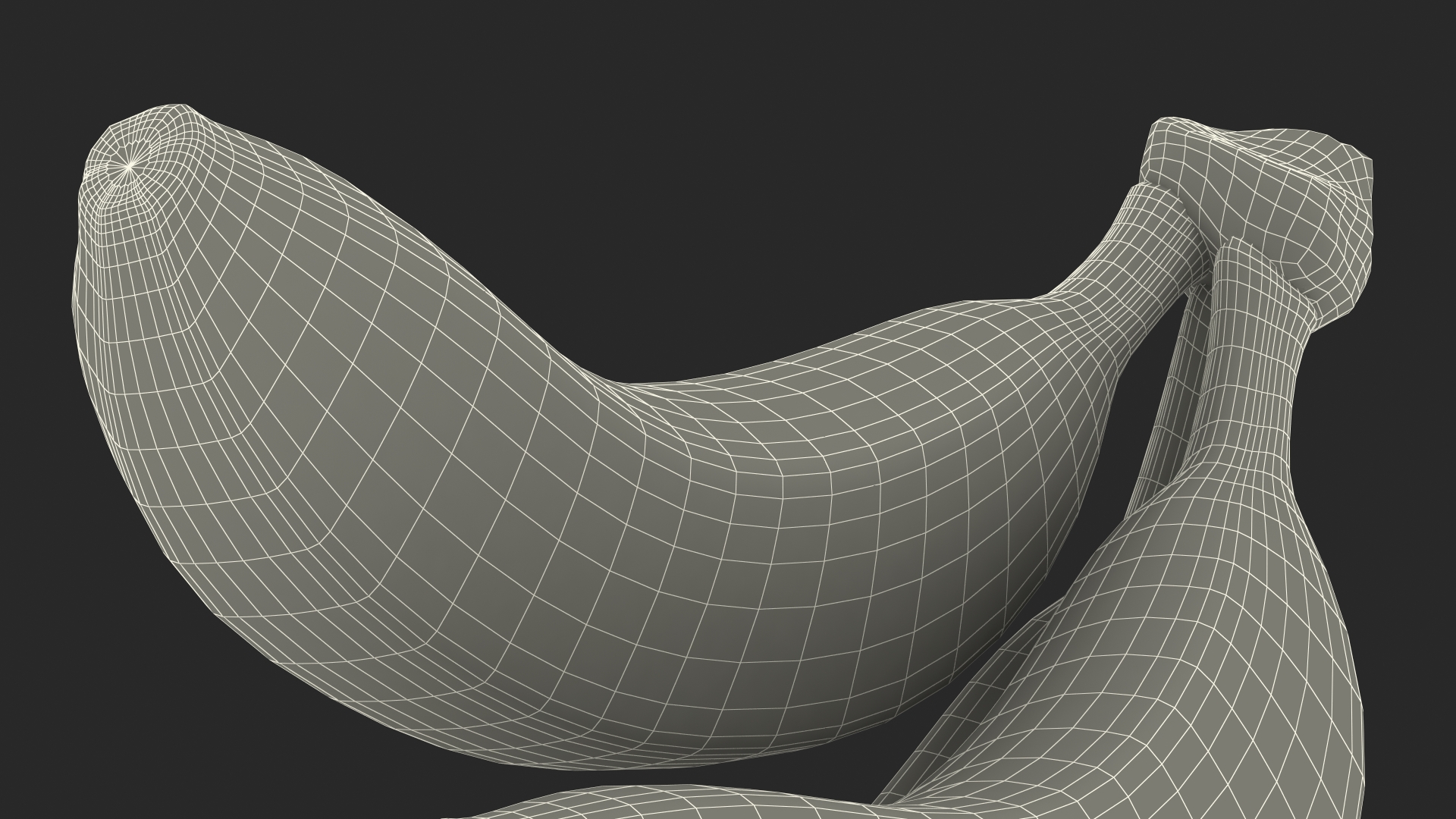 Branch of Ripe Yellow Bananas 3D model