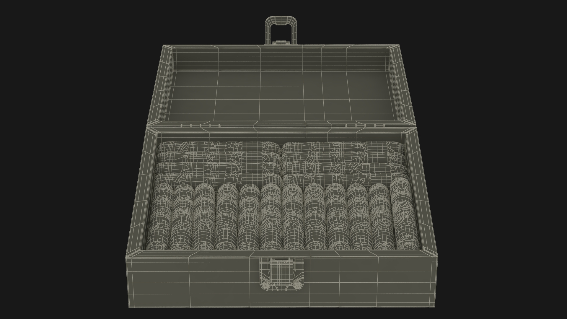 3D model Leira Cannabis Cigars Box Open