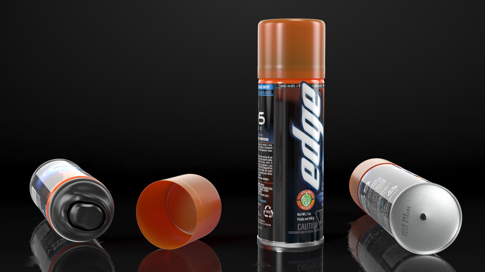 3D Shaving Cream Edge model