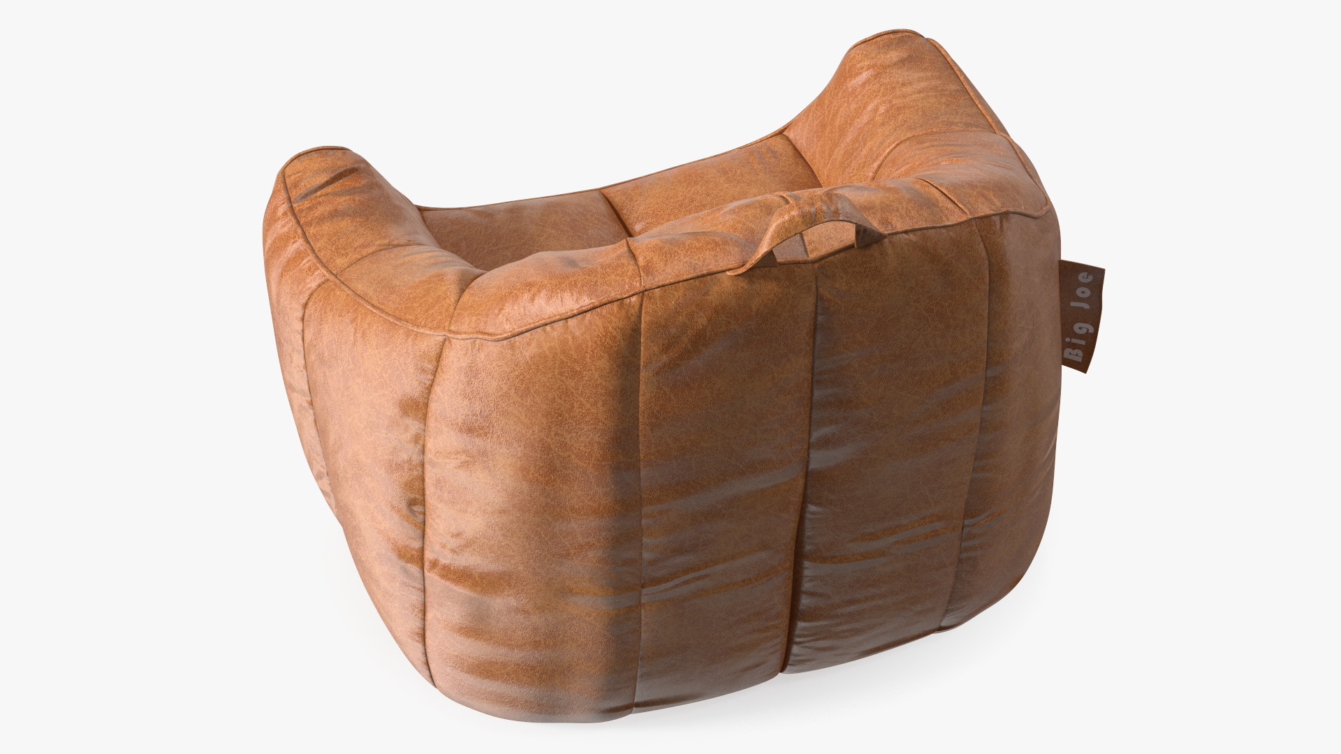 3D model Big Joe Hug Bean Bag Chair Leather Brown