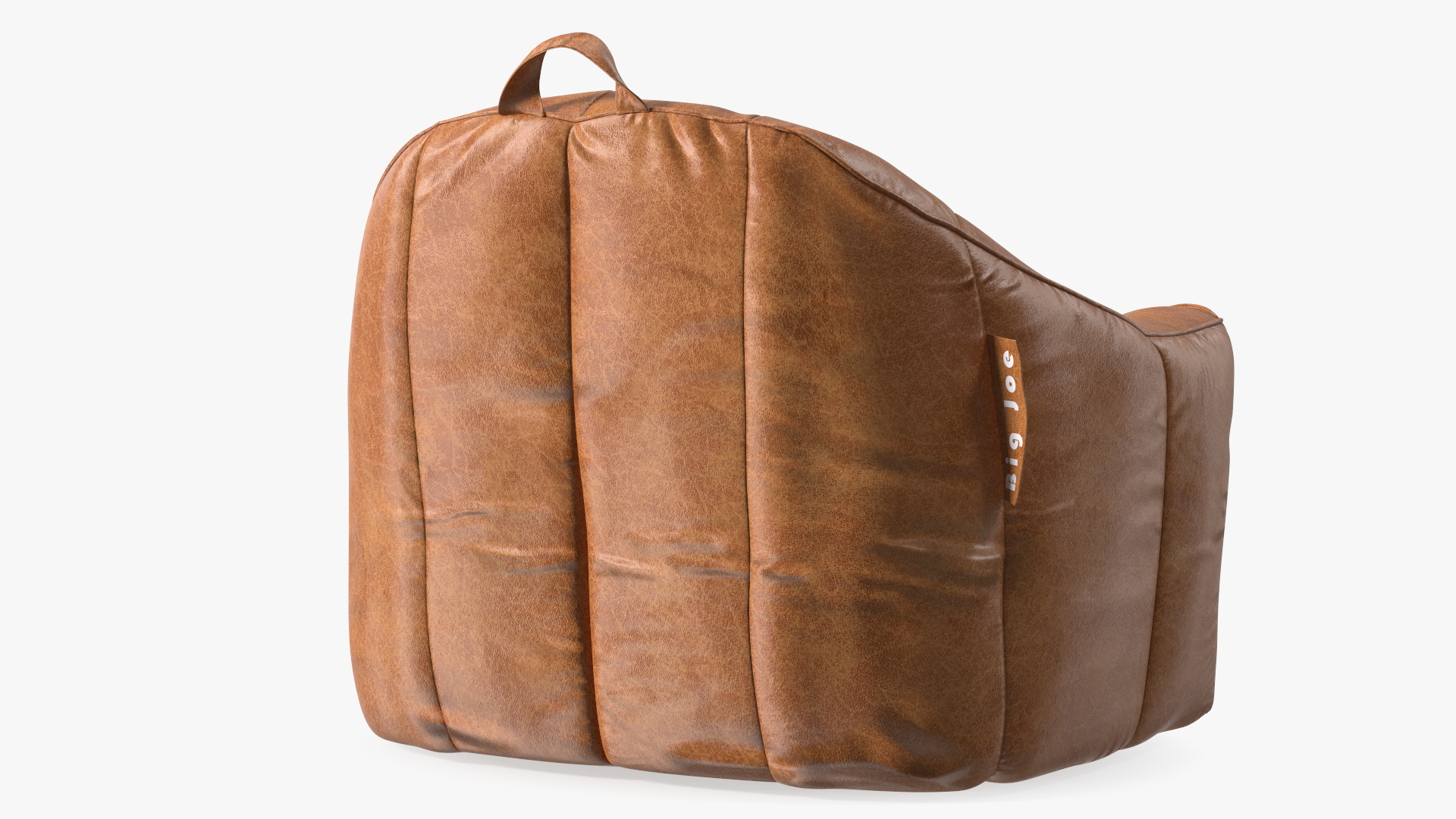 3D model Big Joe Hug Bean Bag Chair Leather Brown