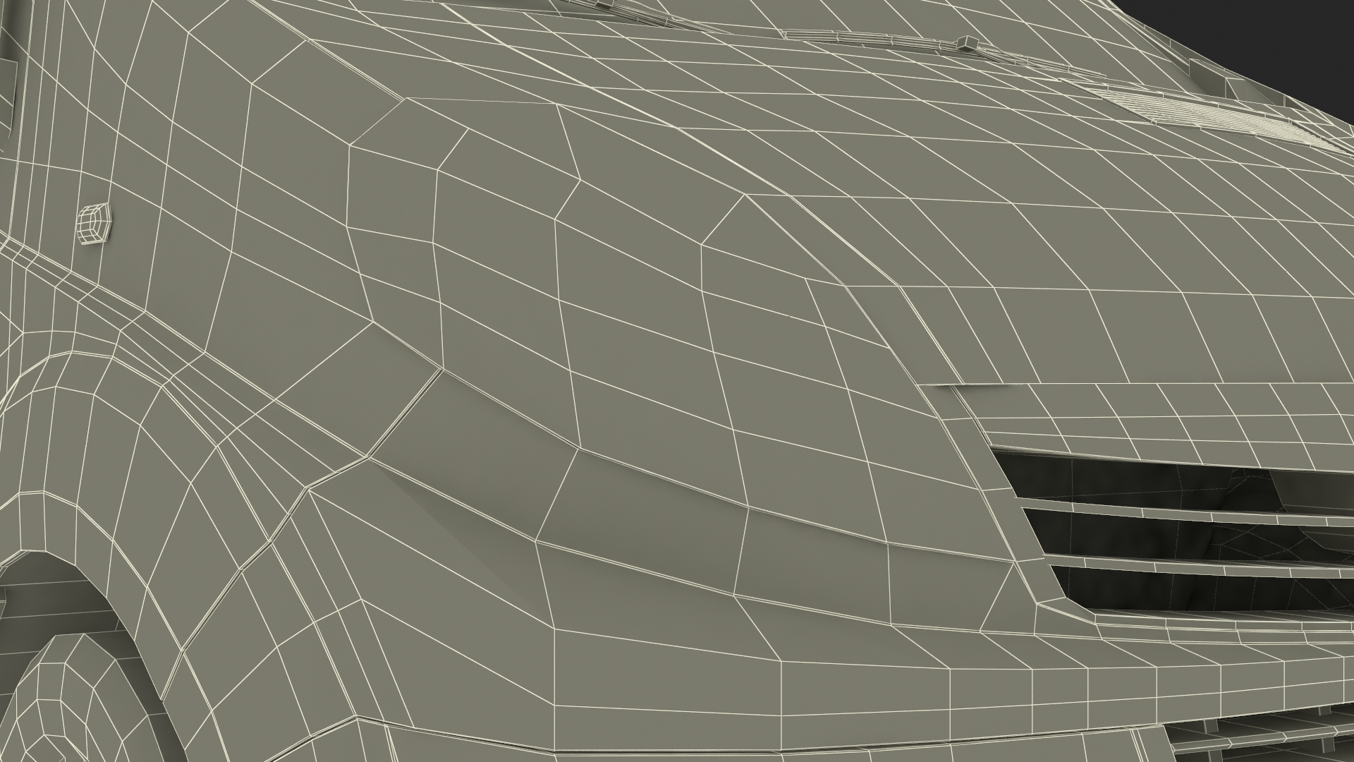 3D model Yellow Transporter Opel Vivaro