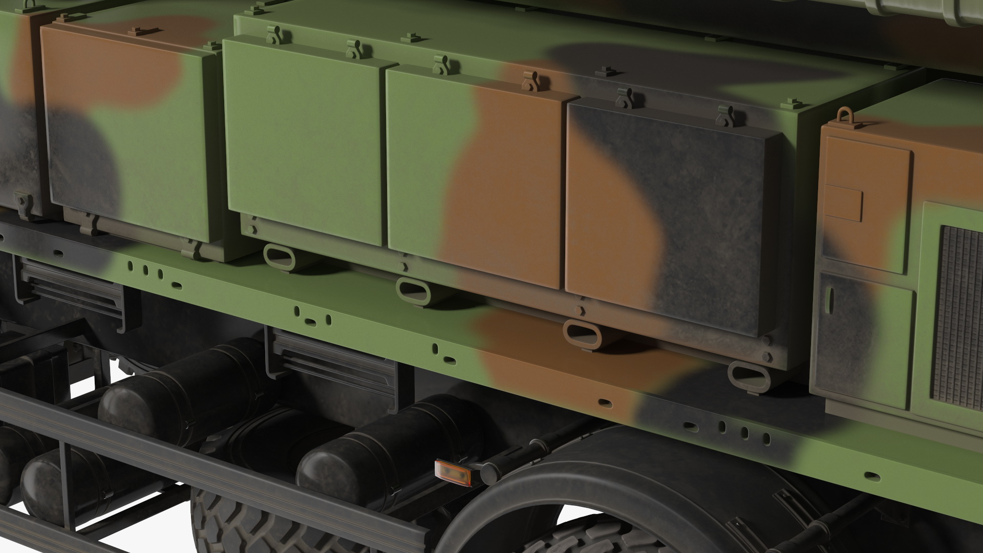 3D SAMP-T Medium Range Air Defense Missile System Rigged model