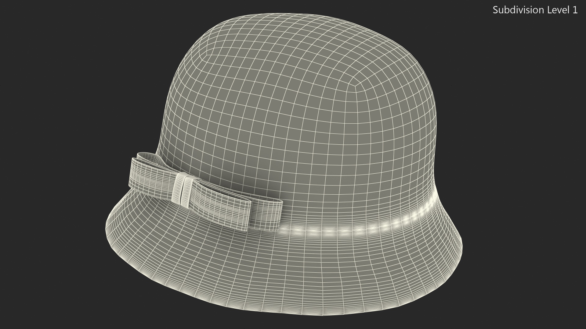 3D Cloche Round Wool Felt Hat Crushable For Women