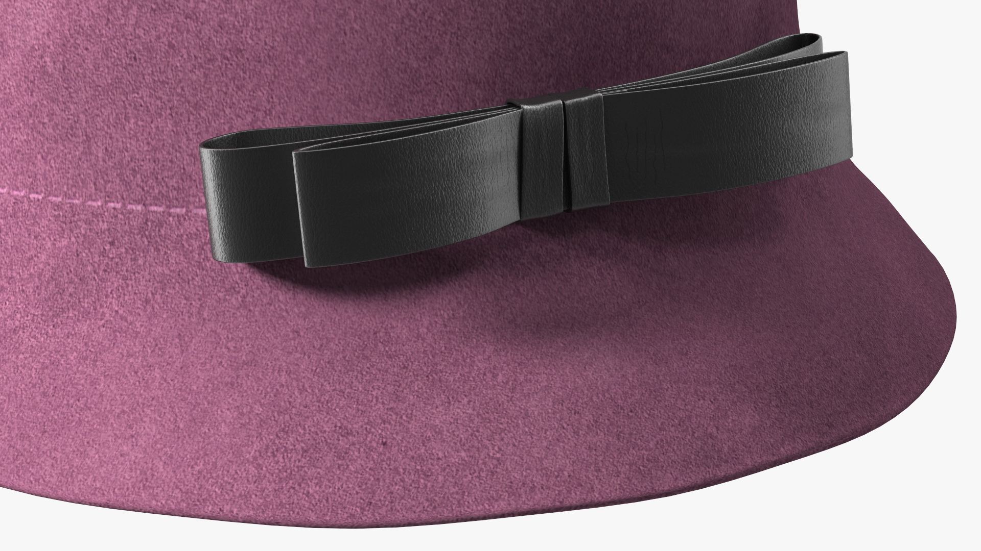3D Cloche Round Wool Felt Hat Crushable For Women